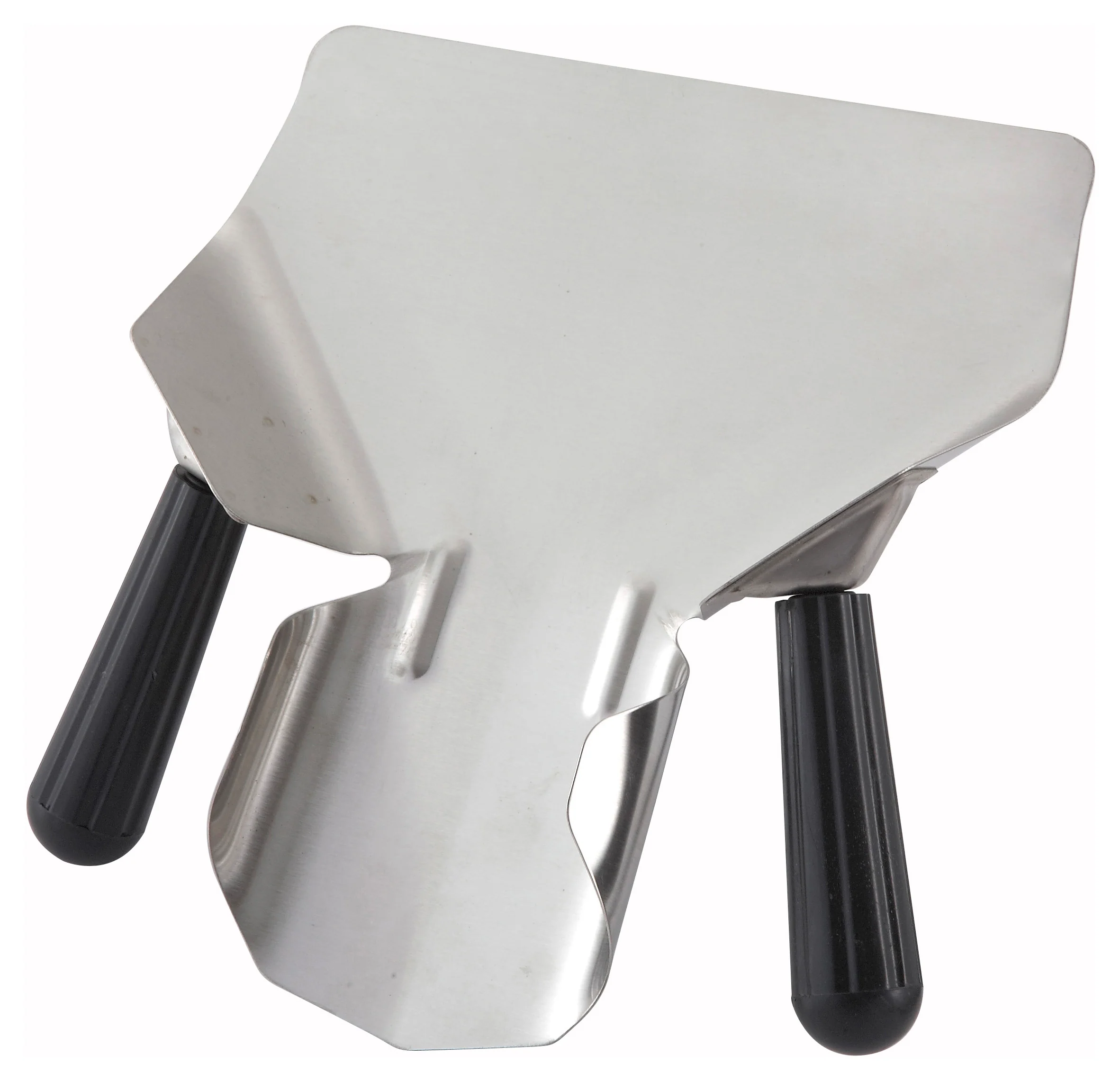 French Fry Bagger Dual Handle - Winco FFB-2 Black Bakelite for High-Volume QSR