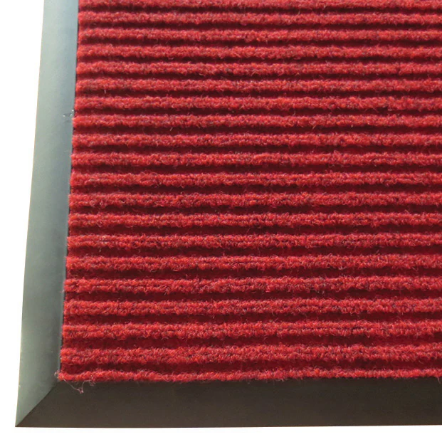 Winco FMC-35U 3' x 5' Carpet Floor Mat Burgundy Vinyl Backed - Image 2