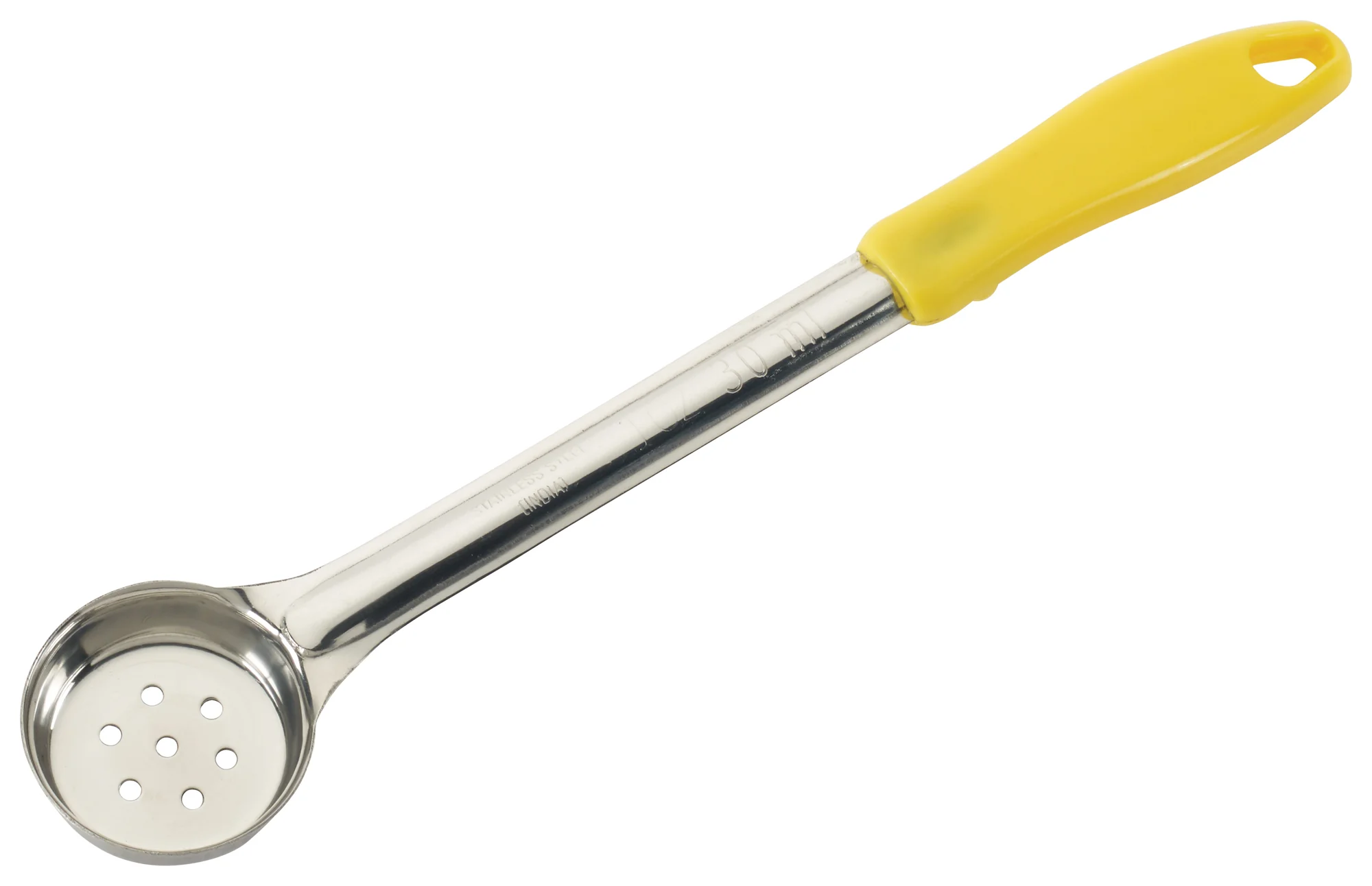 Winco FPP-1 1 Oz Perforated Food Portioner Stainless Steel Yellow Handle - Image 2