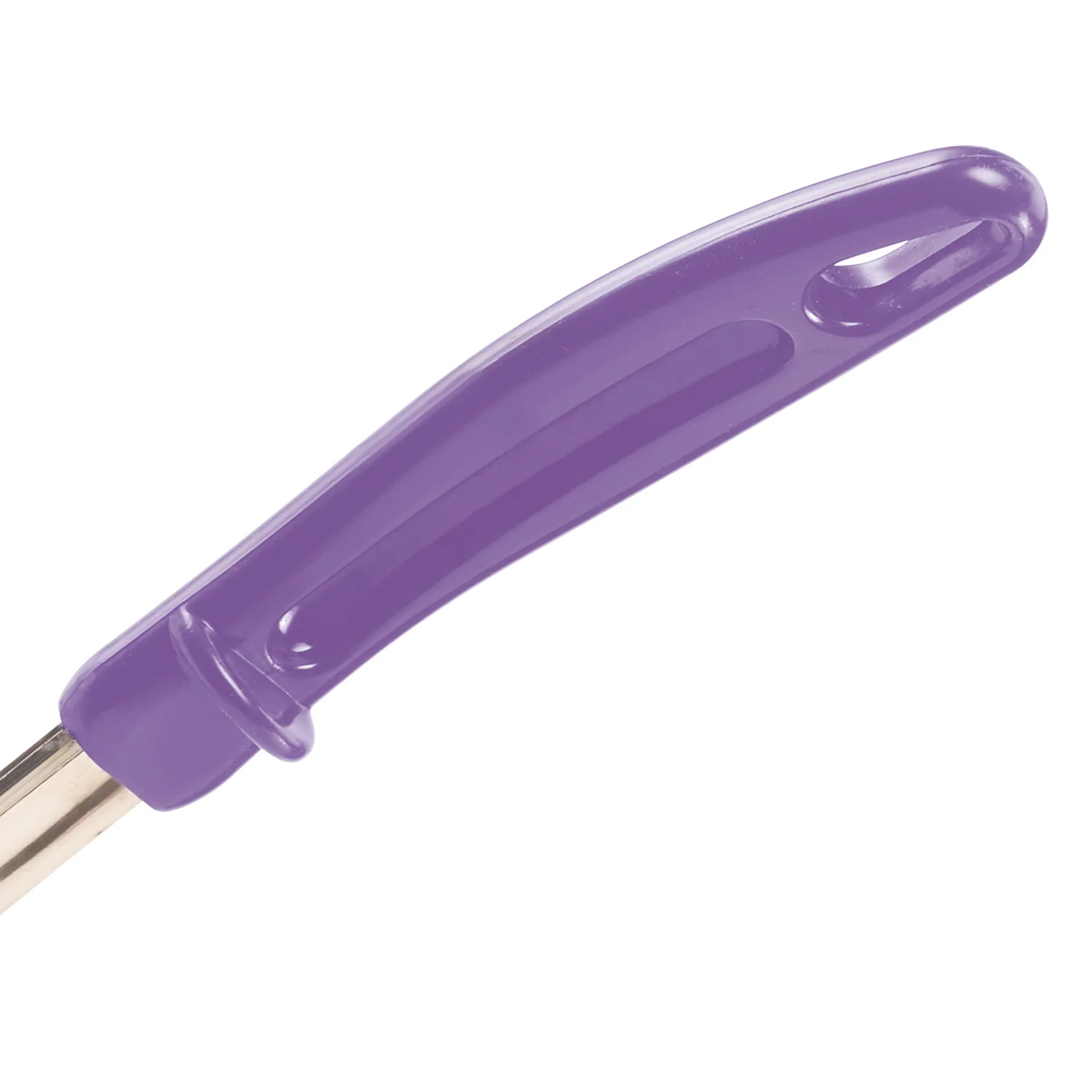 Winco FPS-2P 2 Oz Solid Food Portioner Stainless Steel Purple Handle - Image 4