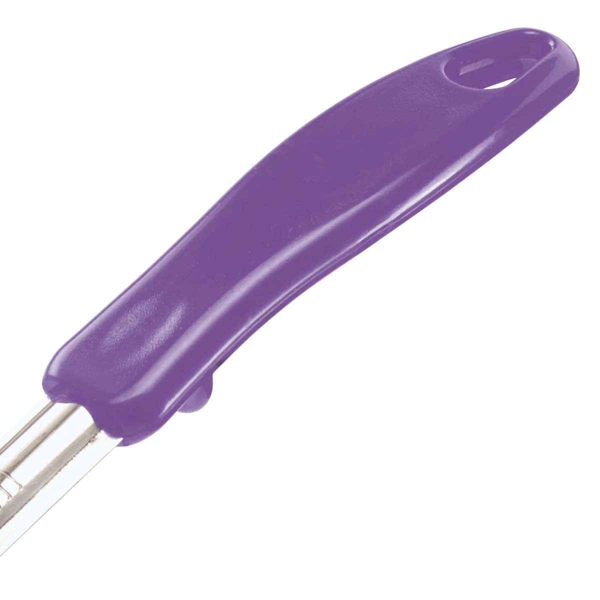 Winco FPS-2P 2 Oz Solid Food Portioner Stainless Steel Purple Handle - Image 5