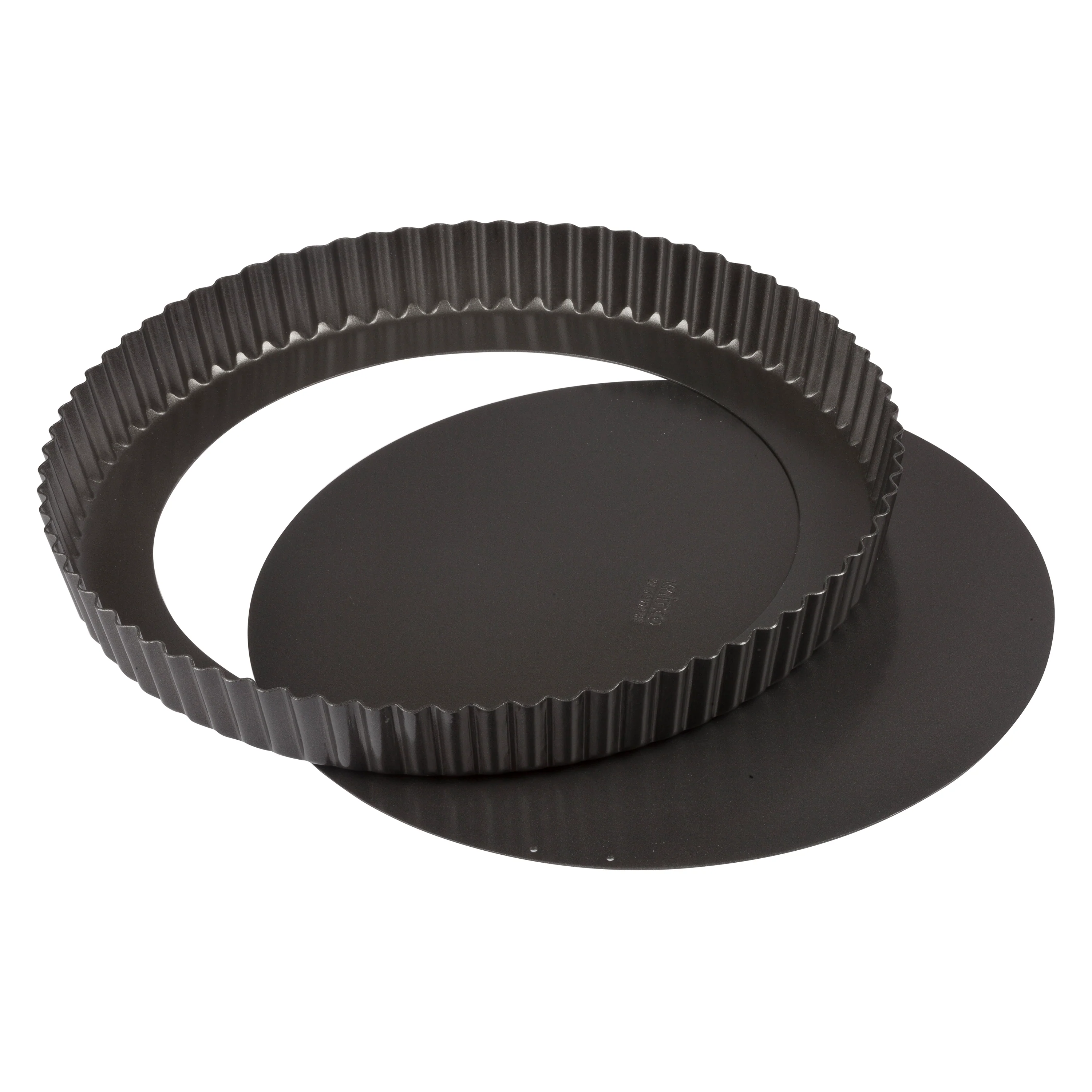 Winco FQP-12 12 Inch Quiche Pan Round Fluted Non-Stick Coated Steel - Image 3