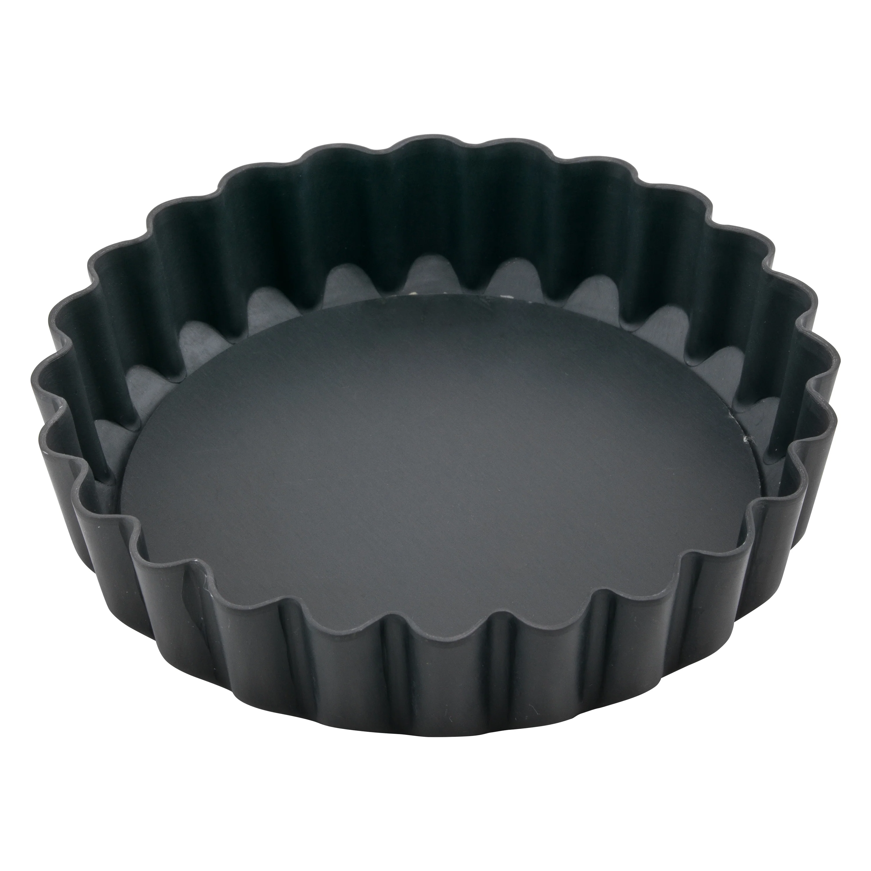 Winco FQP-4 4 Inch Quiche Pan Set Non-Stick Steel Removable Bottom - Image 2