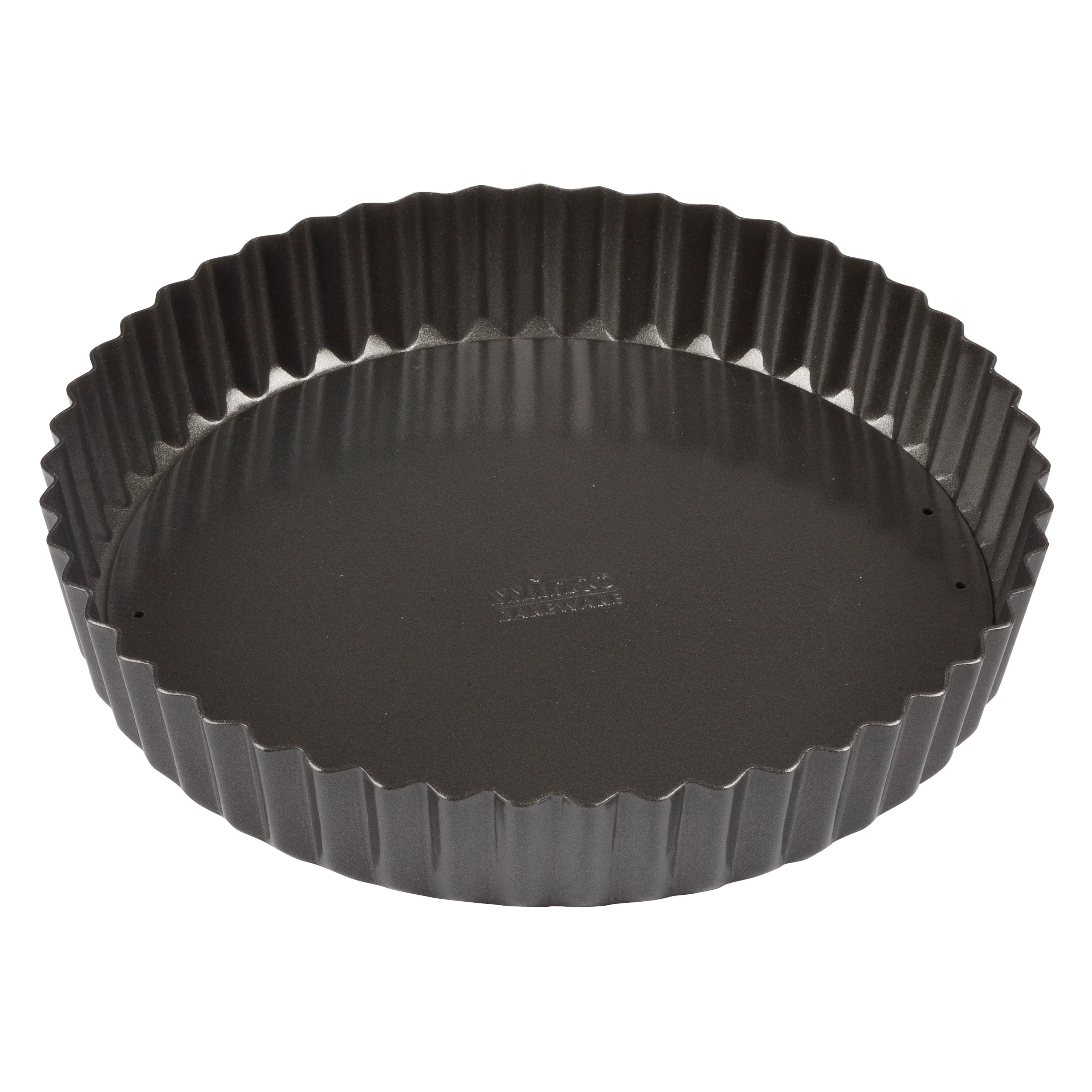 Winco FQP-8 8 Inch Diameter Round Fluted Quiche Pan with Removable Bottom Steel - Image 2