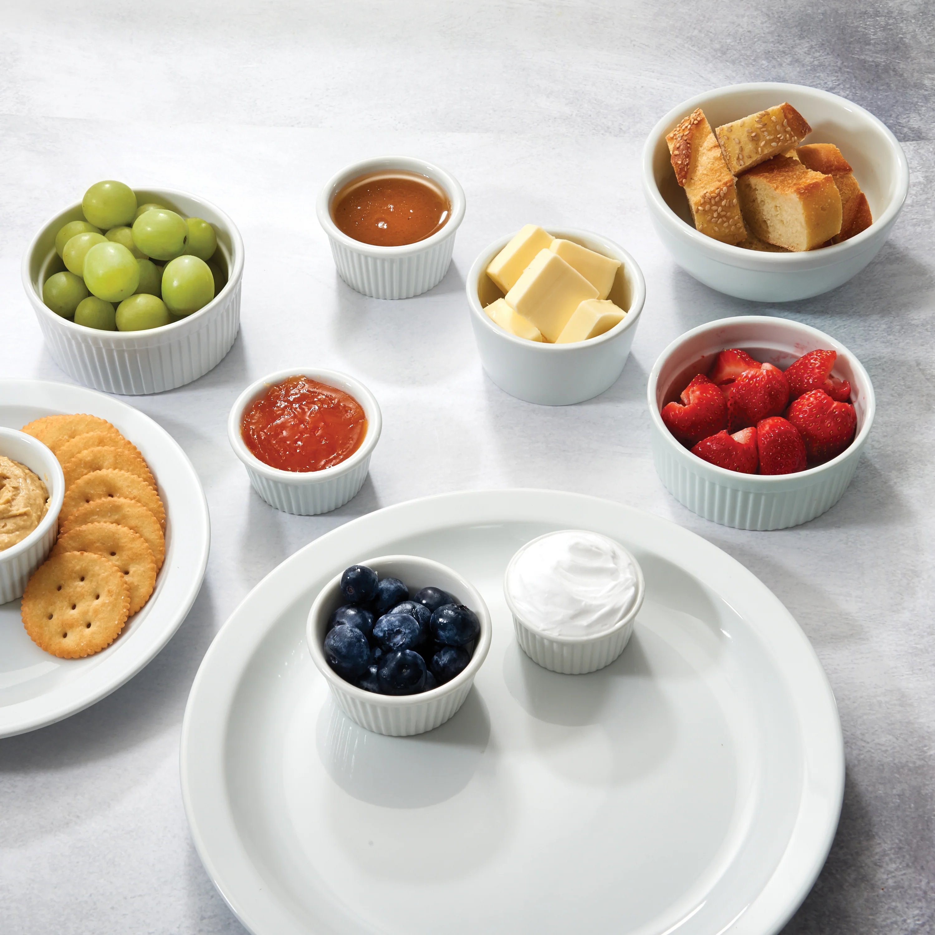 Winco FRR-4 Ramekin 4 Oz. 3-1/8" Dia. X 1-1/2"H - Image 3