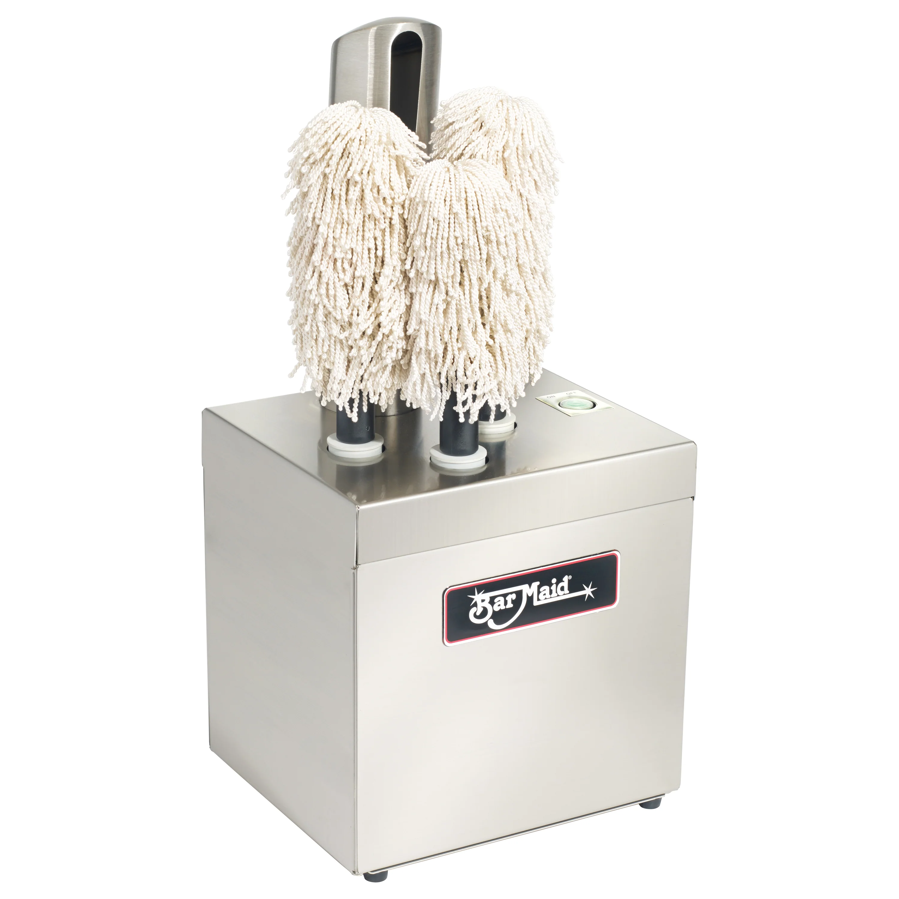 Winco GP-3MINI-CE Bar Maid Glass Polisher with 3 Polishing Heads, 220-240V - Image 2