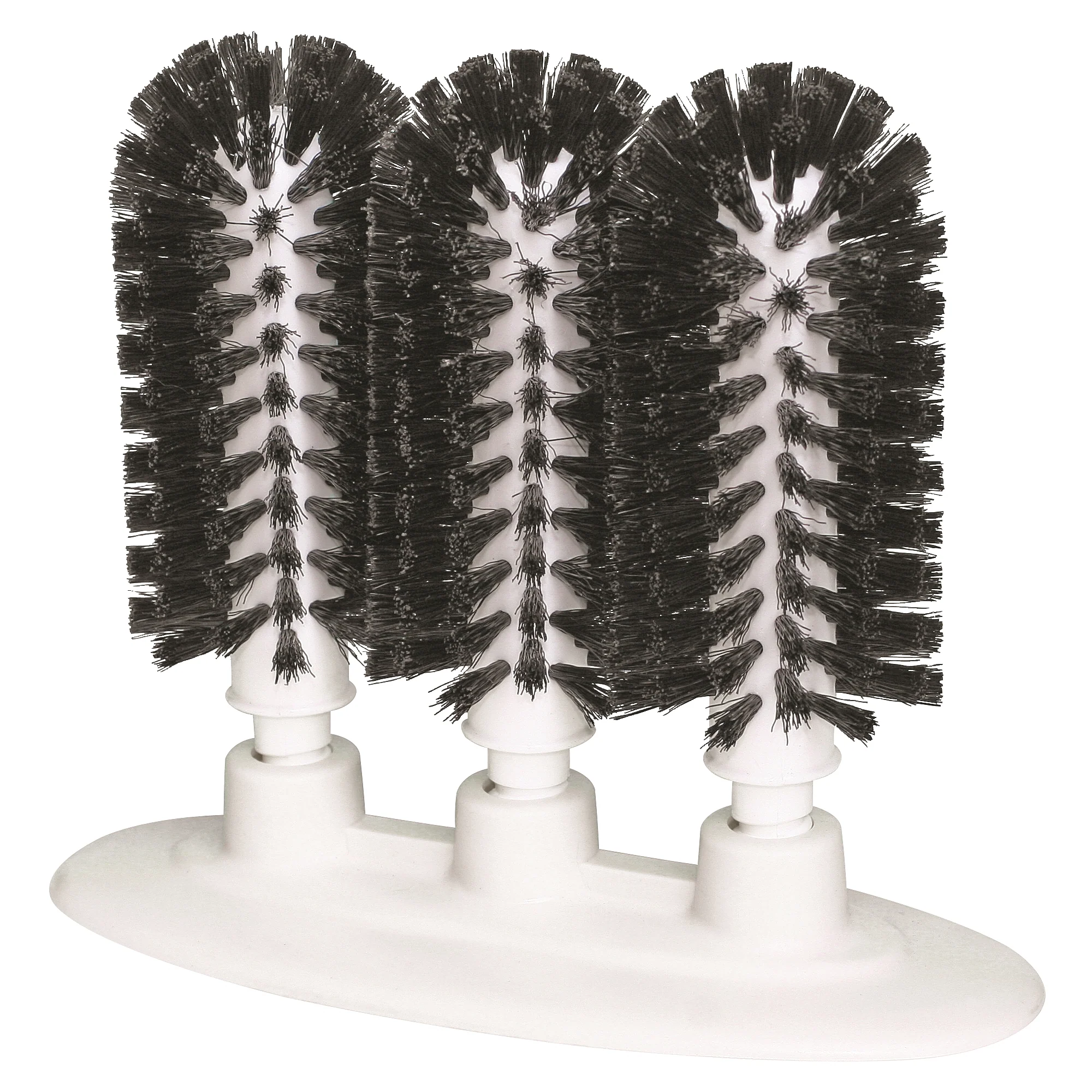 Winco GWM-300 Bar Maid 3 Brush Manual Glass Washer with Suction Cup Base - Image 2