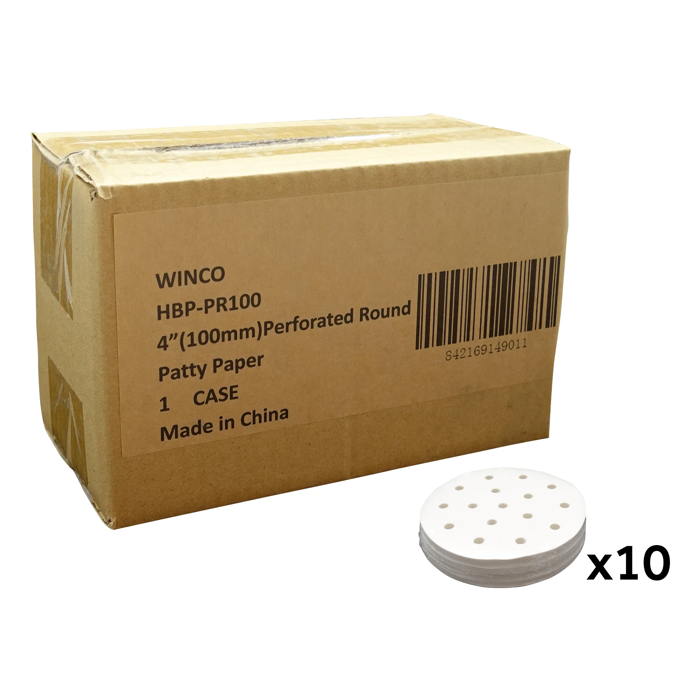Winco HBP-PR100 4 Inch Diameter Paper Perforated for HBP-3 5000 Packs - Image 3