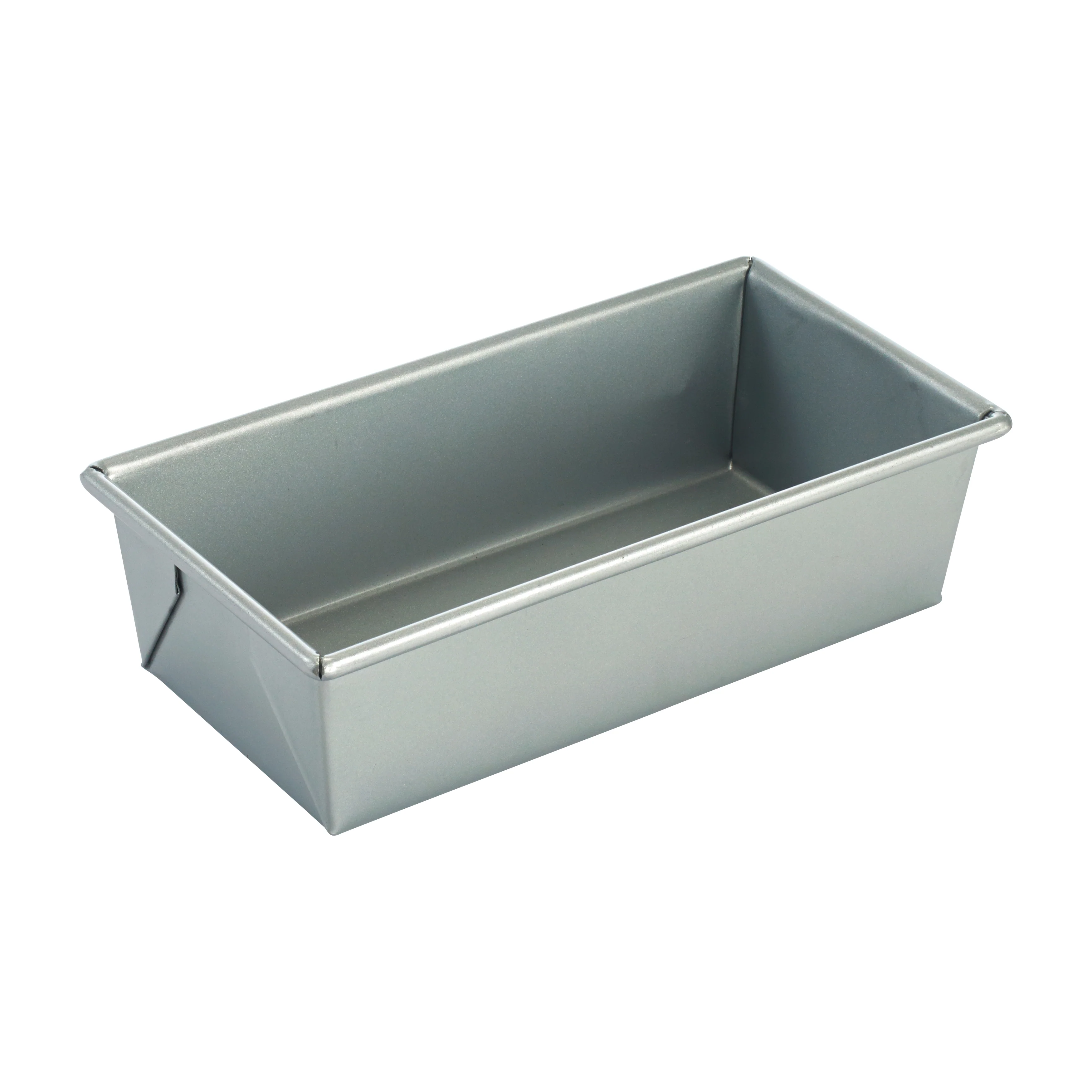 Winco HLP-105 10 Inch Loaf Pan 1-1/2 Lb Coated Glazed Aluminized Steel with Silicon - Image 2