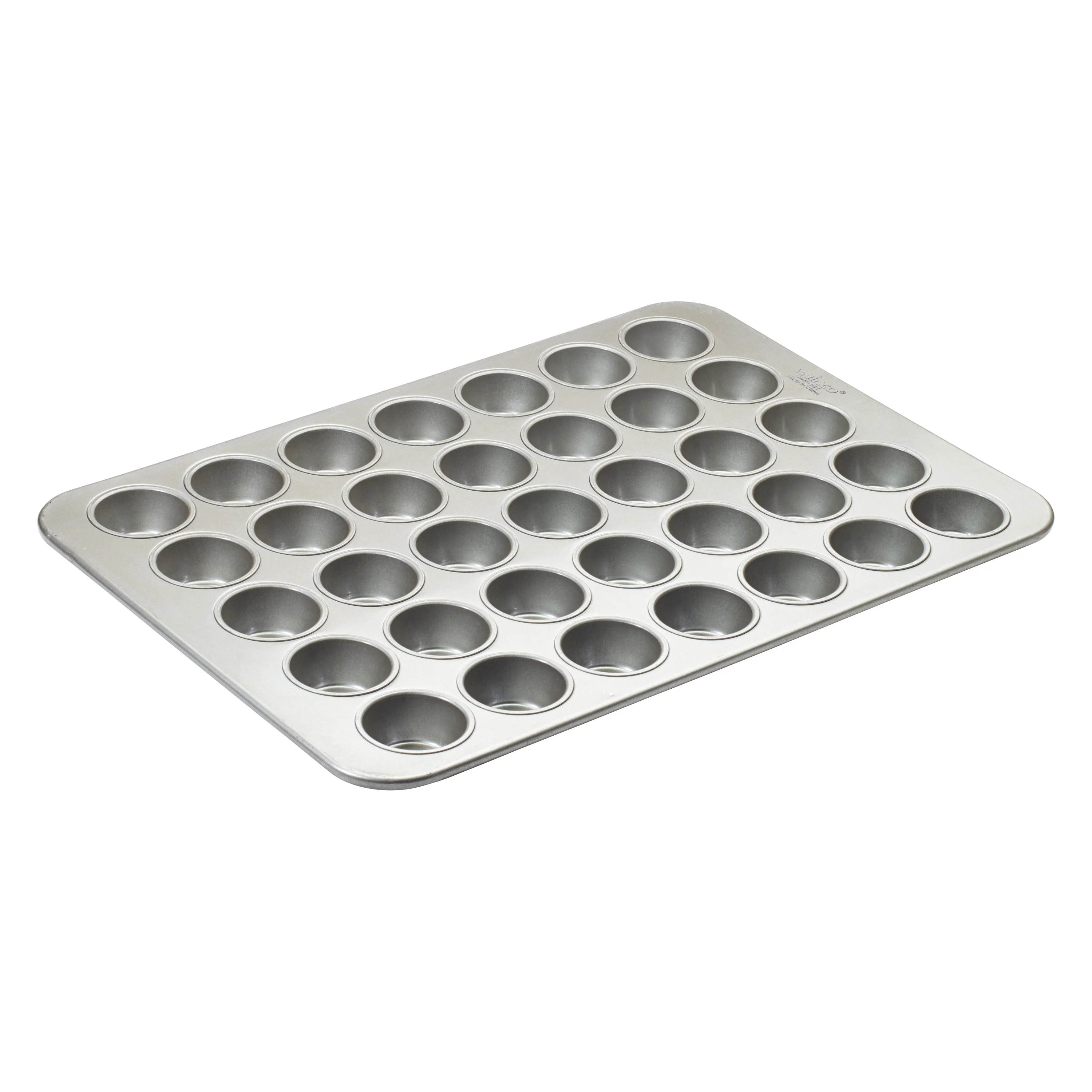 Winco HMF-35T 25 Inch Cupcake Pan 35 Cups 26 Gauge Aluminized Steel with Silicone Glaze - Image 2