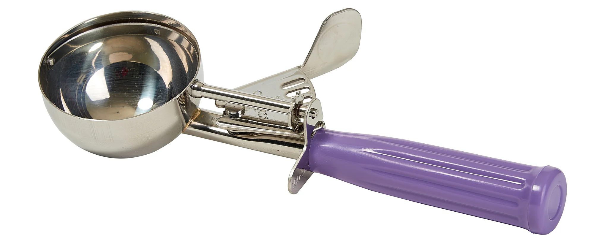Winco ICD-10P 3-3/4 Oz Ice Cream Disher Stainless Steel Purple Handle - Image 2