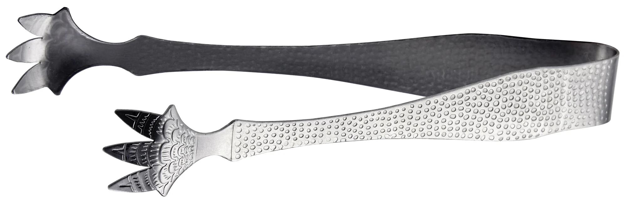 Winco ICT-7 7 Inch Ice Tongs Textured Five Prong Stainless Steel
