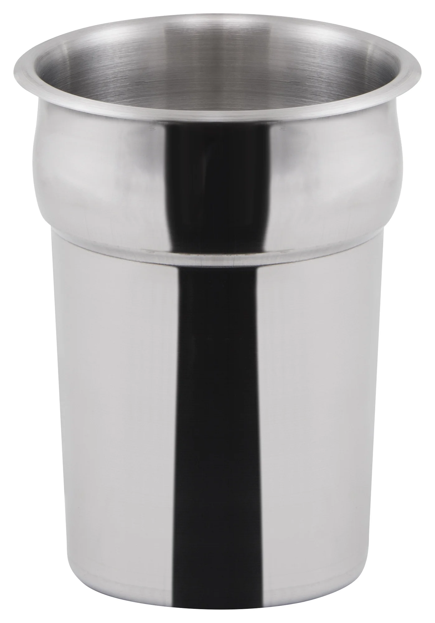 Winco INS-2.5 2-1/2 Qt Round Inset Heavy Weight Stainless Steel Mirror Finish