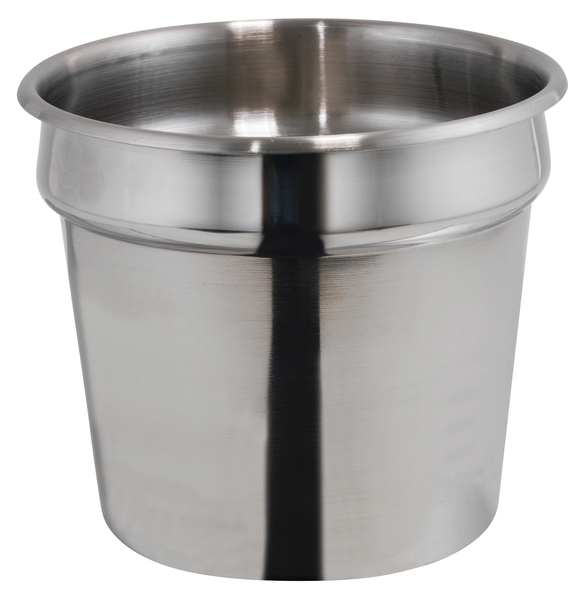 Stainless Steel Inset 7 Quart Round - Winco INS-7.0M Mirror Finish for Soup Wells