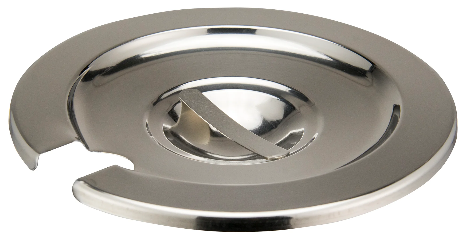 Winco INSC-4 4 Quarts Inset Cover No Hinge Heavy Weight Stainless Steel Mirror Finish