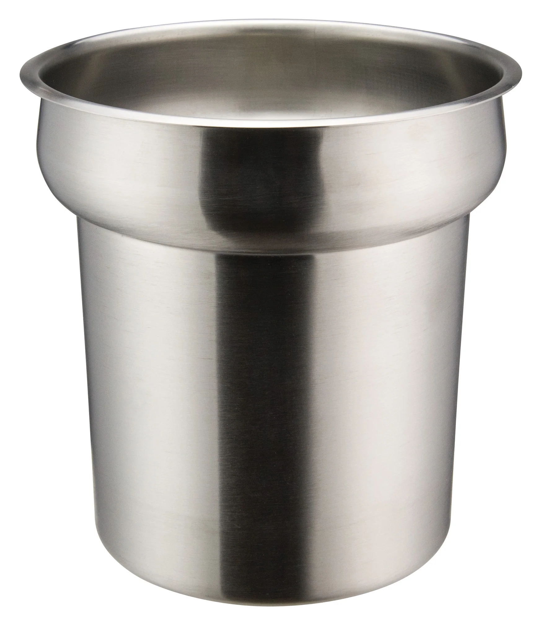 Winco INSN-4 4 Quart Round Vegetable Inset with Satin Finish Stainless Steel - Image 2