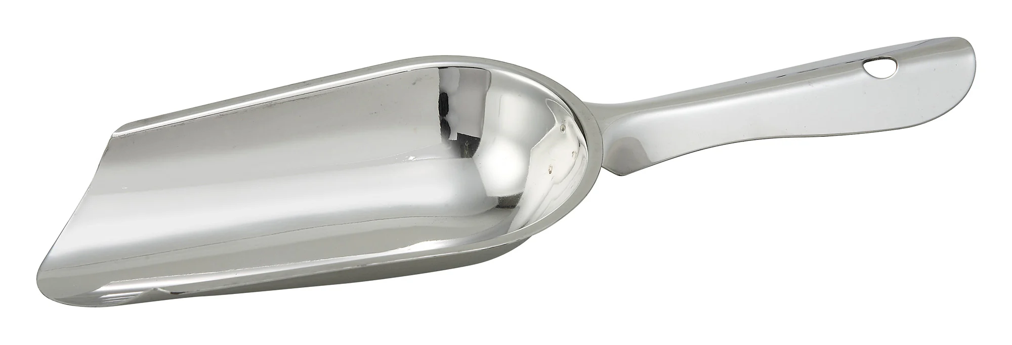 Winco IS-4 4 Oz Ice Scoop Stainless Steel with Ergonomic Handle - Image 2