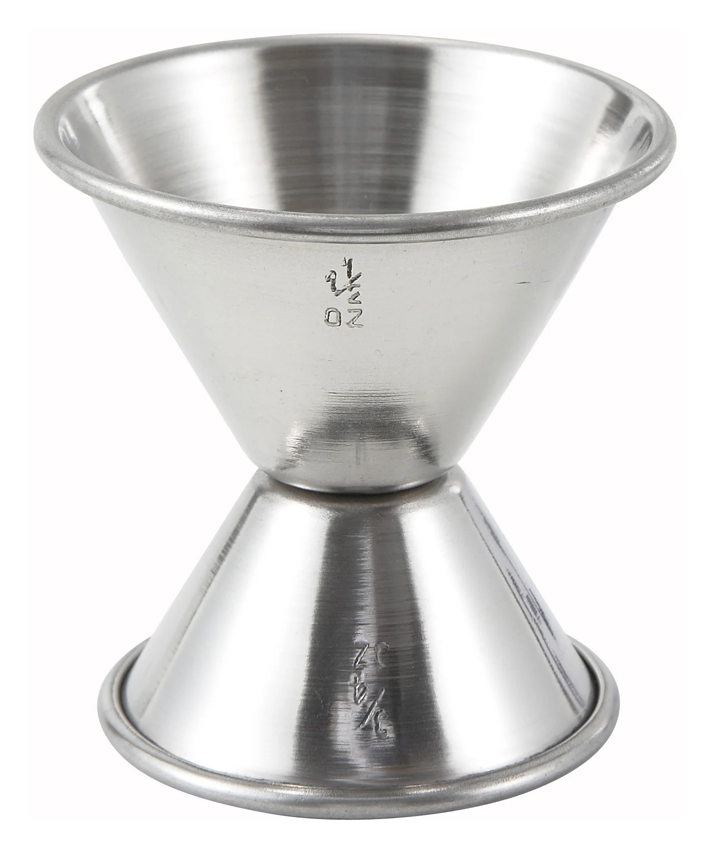 Winco J-3 3/4 Oz. Jigger to 1-1/2 Oz. Stainless Steel with Precise Measurement