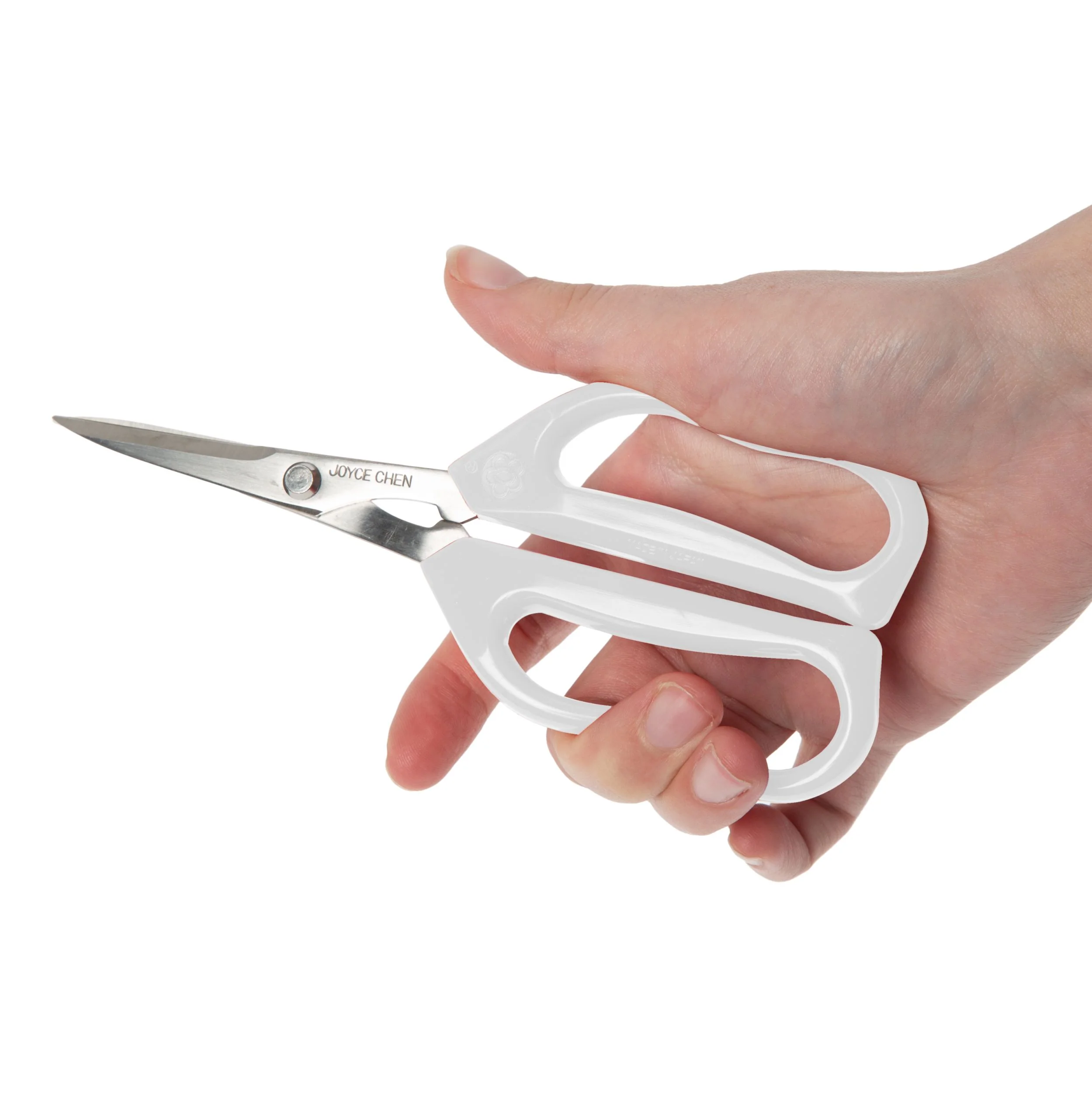 Winco J51-0620 3.5 Inch Kitchen Scissors with White Handles and Original Unlimited - Image 2