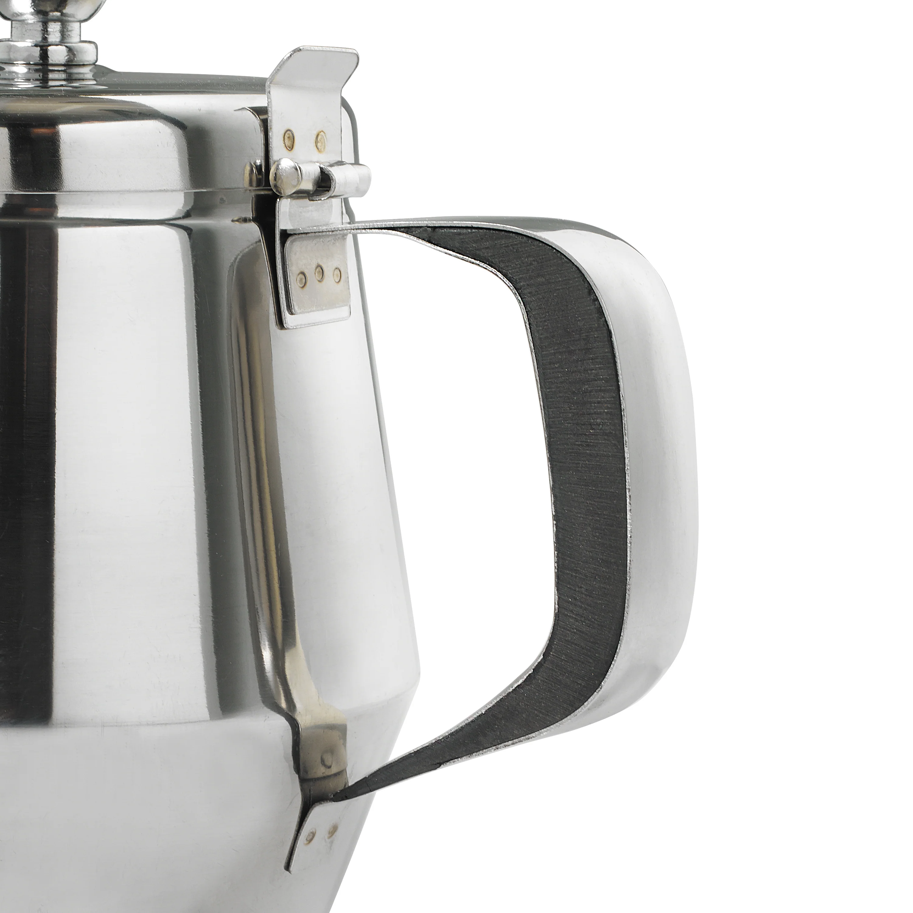 Winco JB2932 32 Oz Gooseneck Teapot Stainless Steel Hinged Top Handle - Image 4