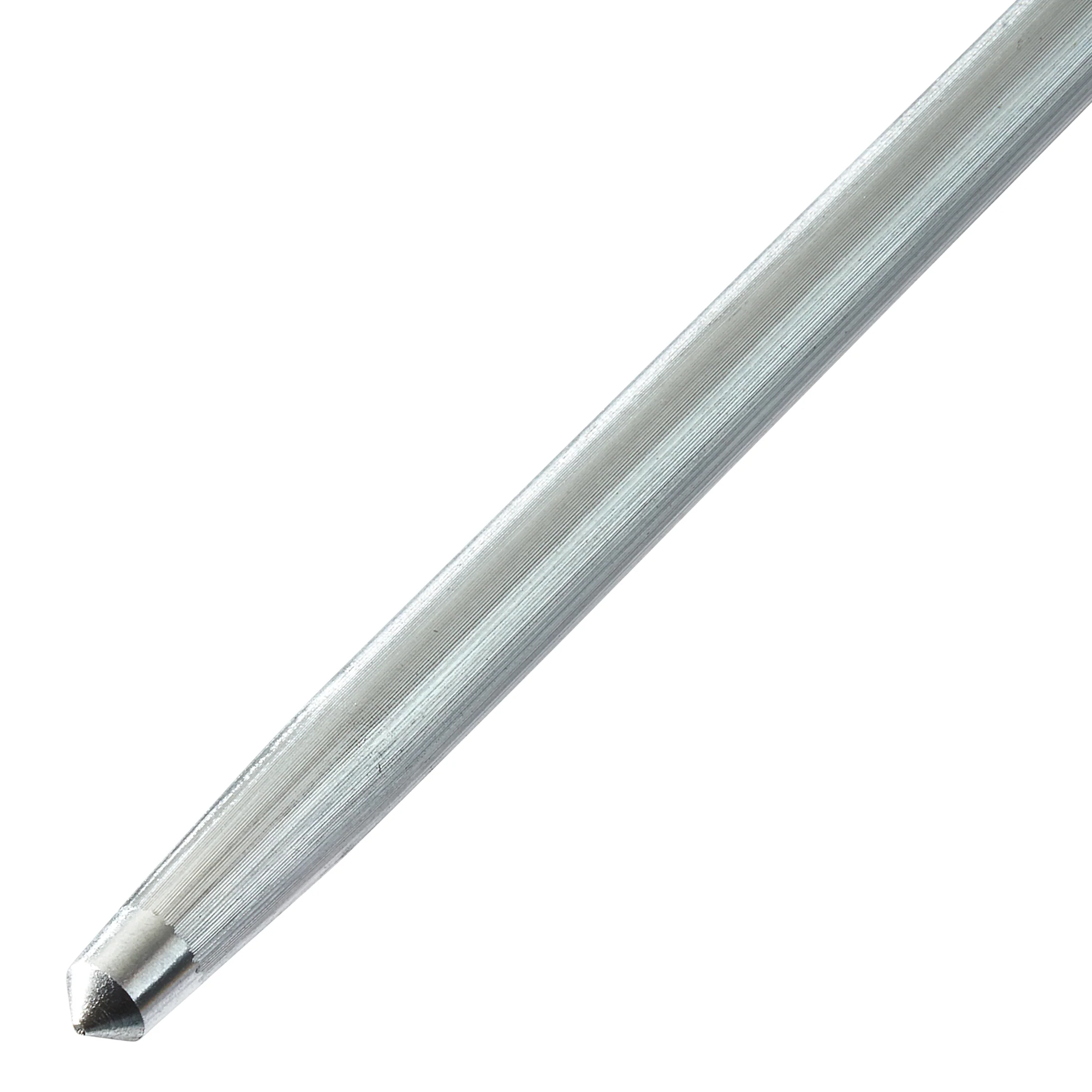 Winco K-12S 12 Inch Round Stainless Steel Sharpening Steel with Plastic Handle - Image 4