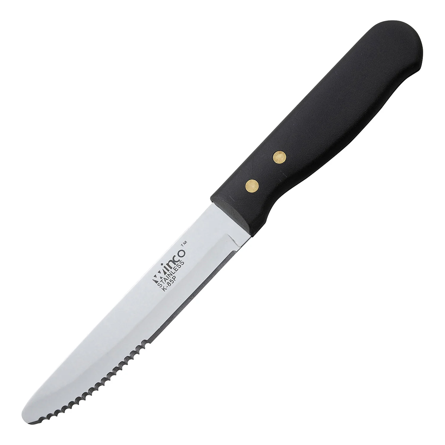 Winco K-85P 5 Inch Blade 9-15/16 Inch Overall Length Jumbo Steak Knife Plastic Handle - Image 2