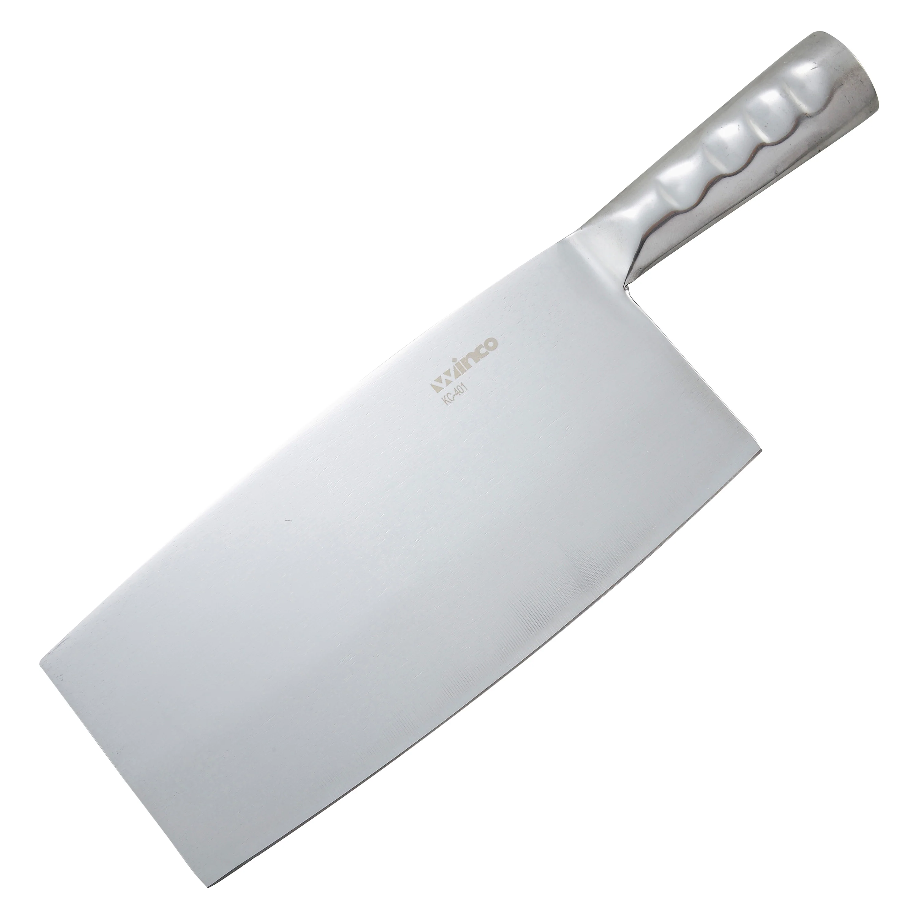 Chinese Cleaver Stainless Handle - Winco KC-401 8-1/4" x 4" Blade - Image 2