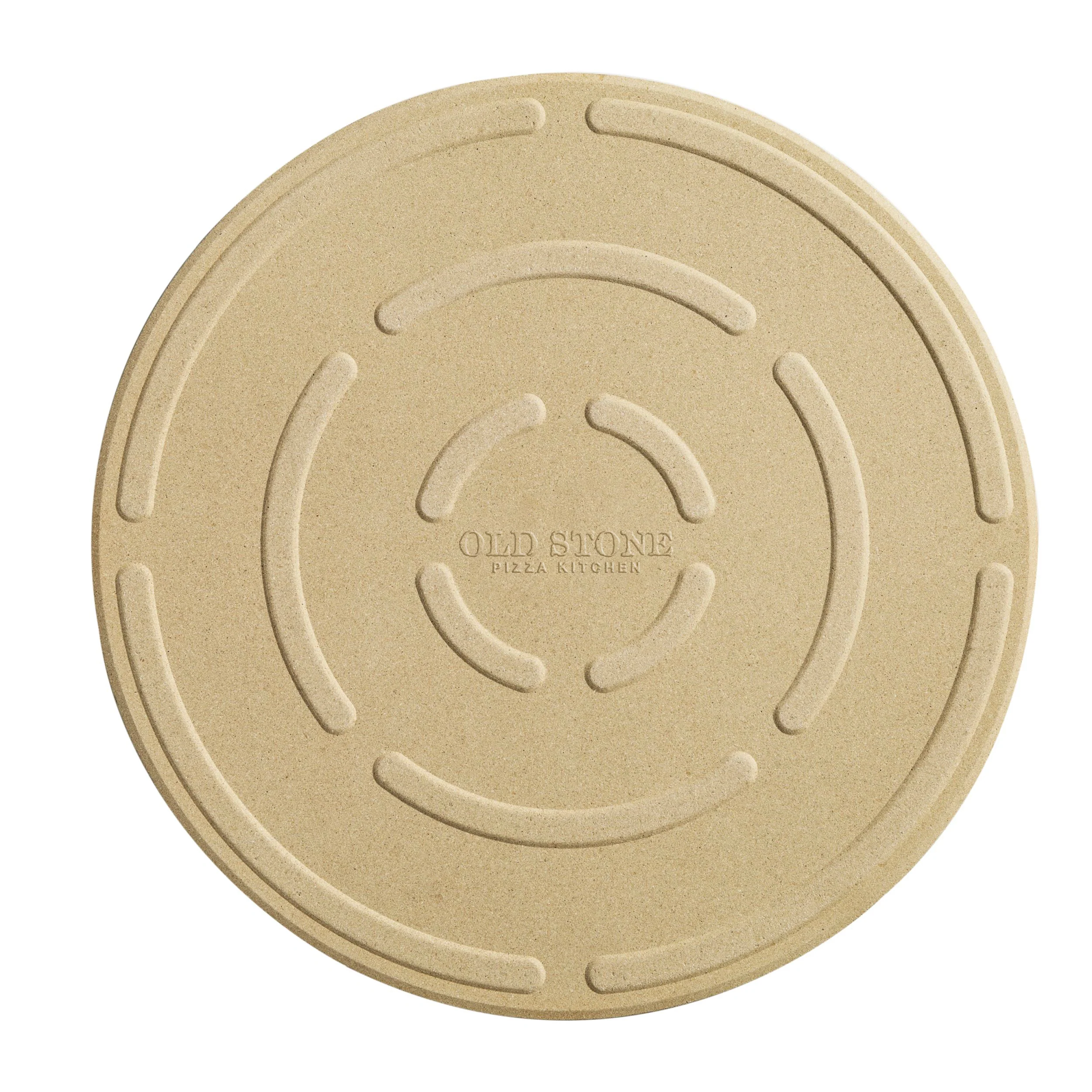 Winco KCH-08411 16 Inch Diameter Round Pizza Stone Beige Cordierite with Durability - Image 3