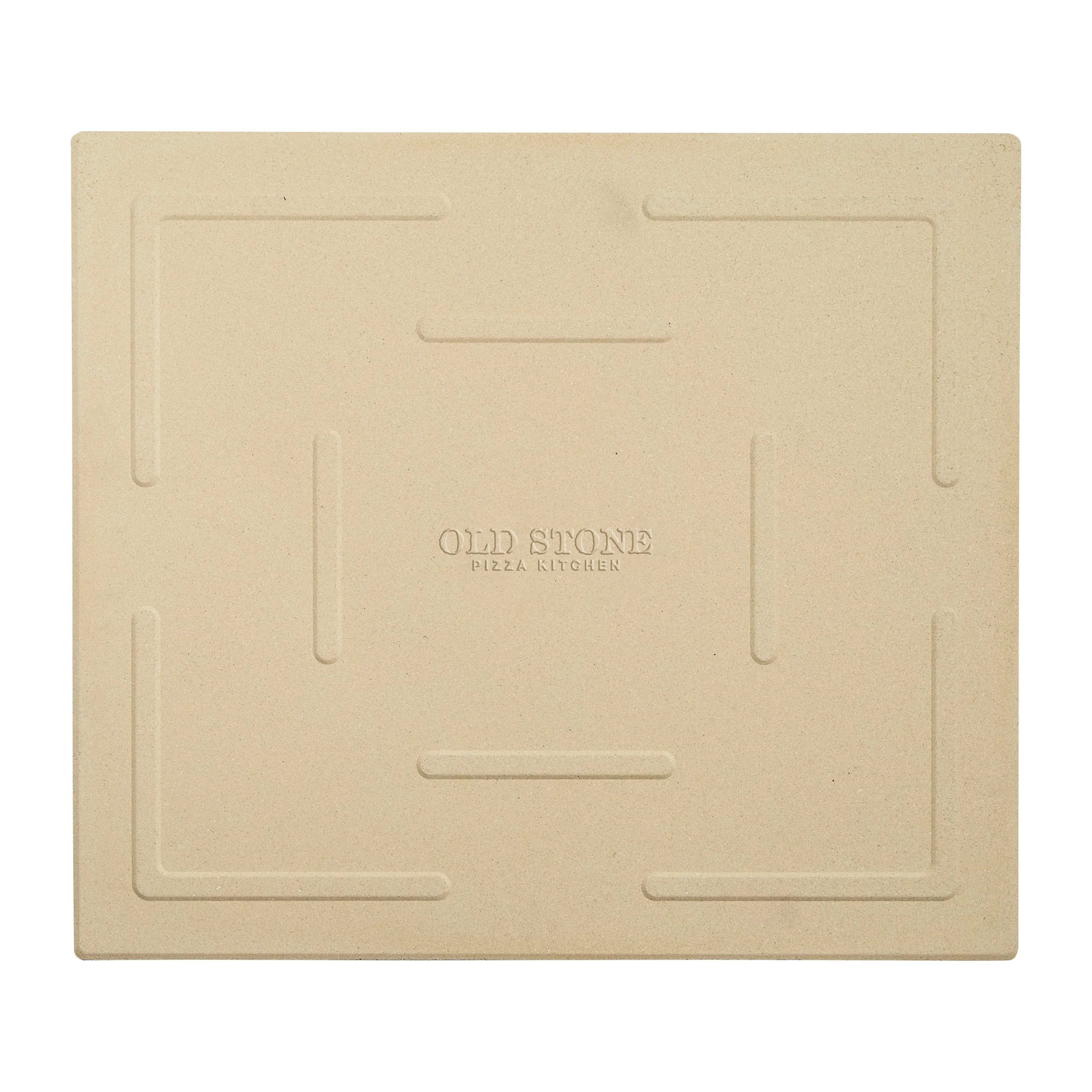 Winco KCH-09011 14 Inch Pizza Stone Rectangular Beige Cordierite Old Stone - Image 5