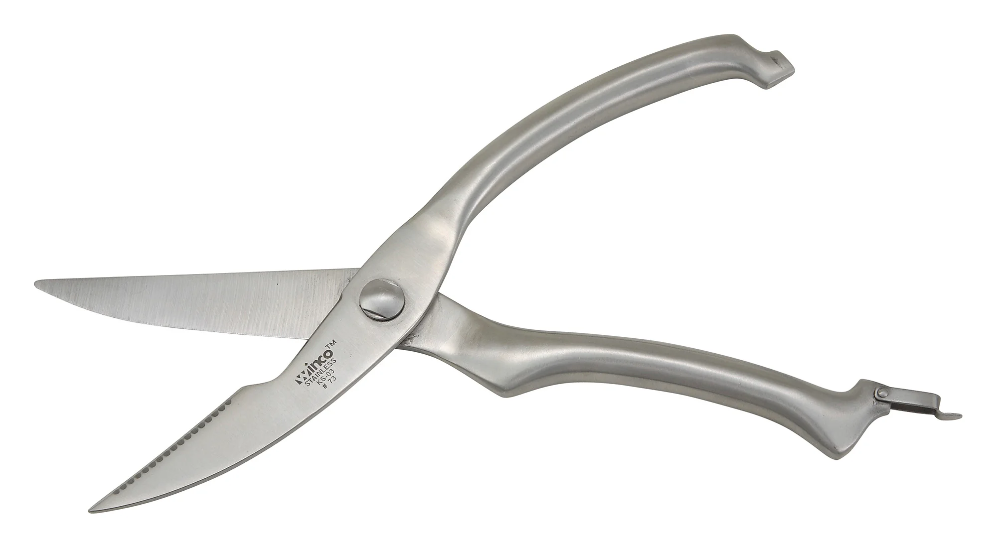 Winco KS-03 10 Inch Poultry Shears with Stainless Steel Blades - Image 2