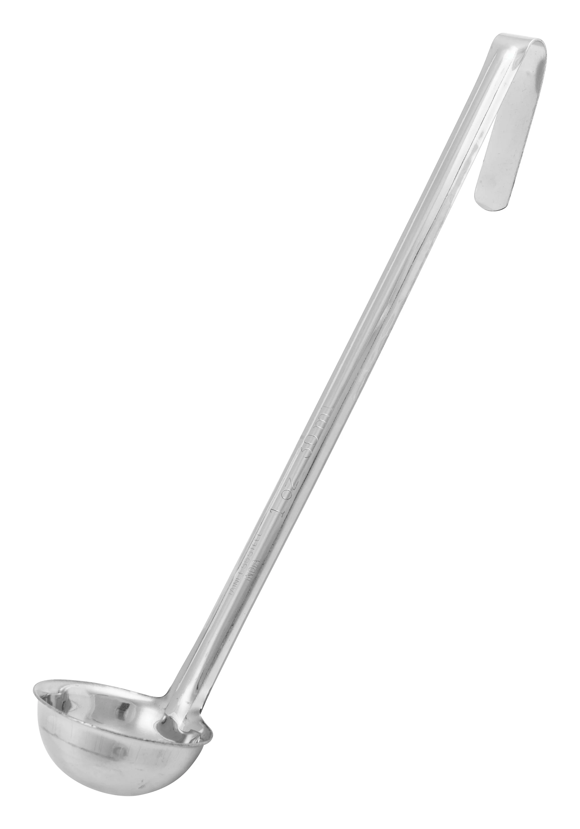 Winco LDI-1 1 Oz Stainless Steel Ladle with 10-3/8 Inch Handle - Image 2