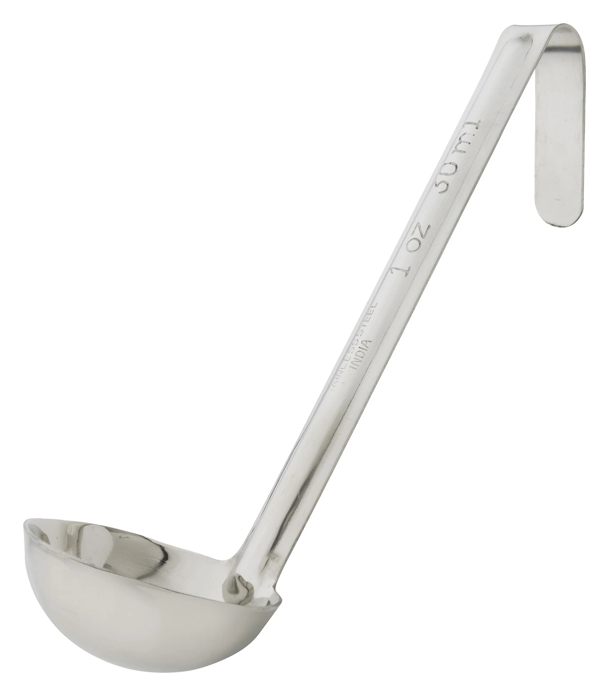 Winco LDI-10SH 1 Oz Ladle One Piece with 6 Inch Handle Stainless Steel Mirror Finish - Image 2