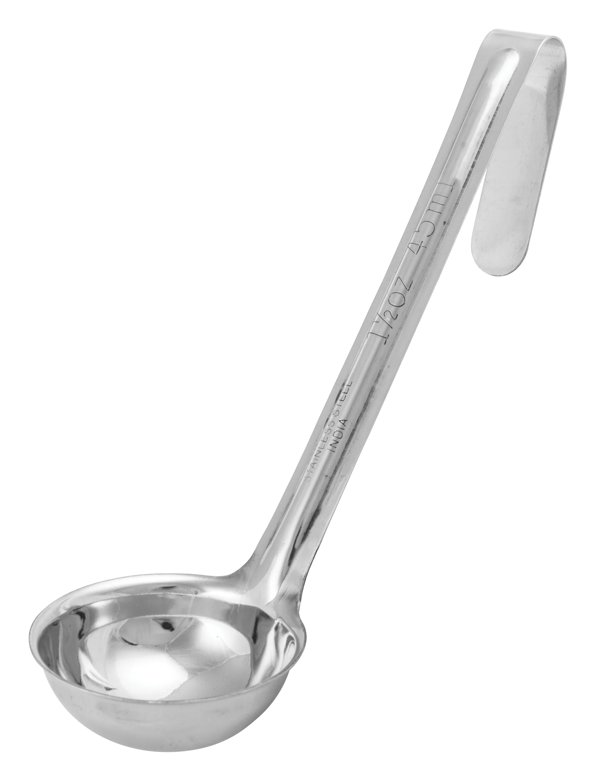 Winco LDI-15SH 1-1/2 Oz. Ladle One Piece Ergonomic Handle Stainless Steel - Image 2