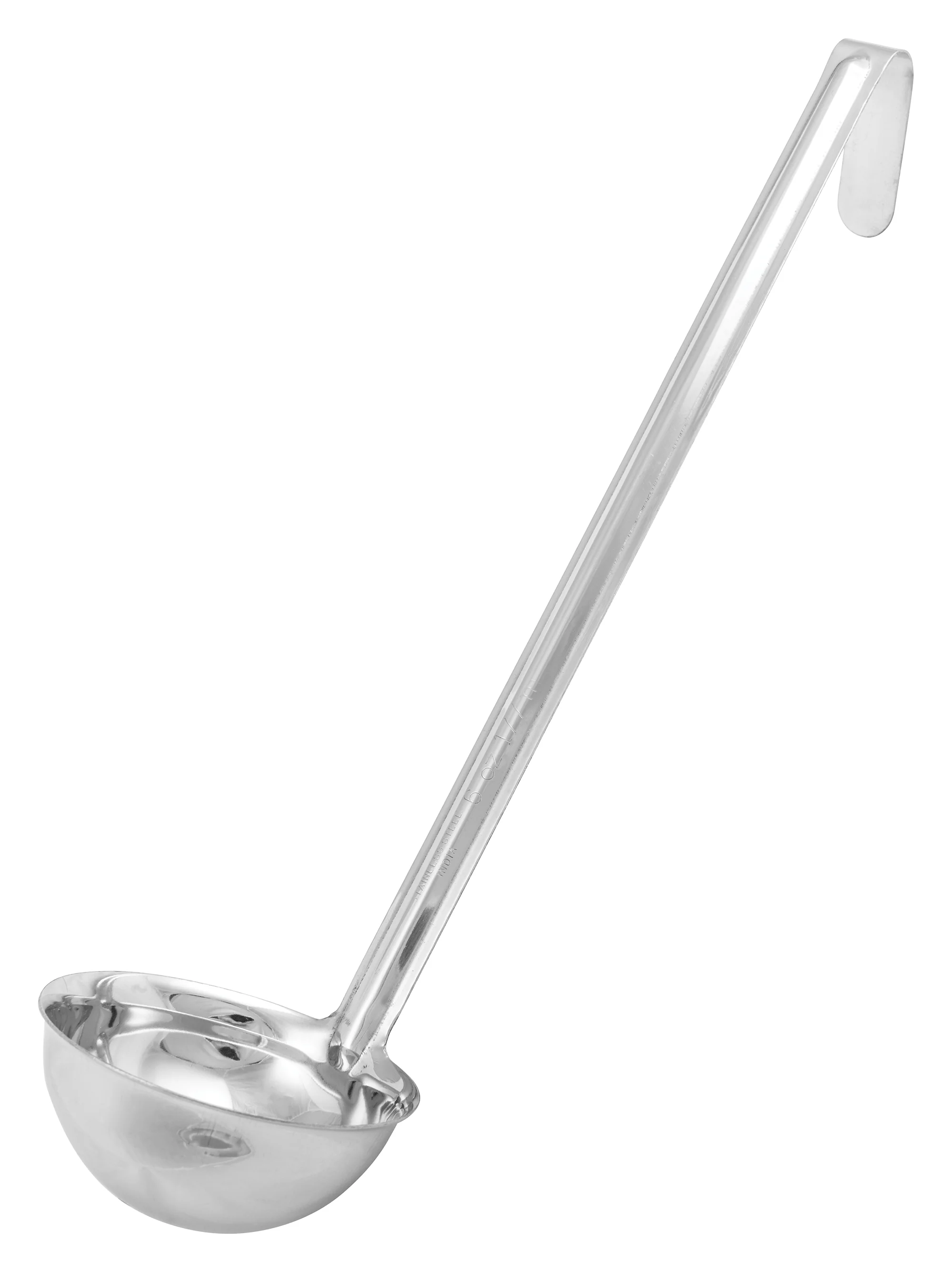 Winco 6 oz Stainless Steel Ladle - 12-1/2" Long Handle