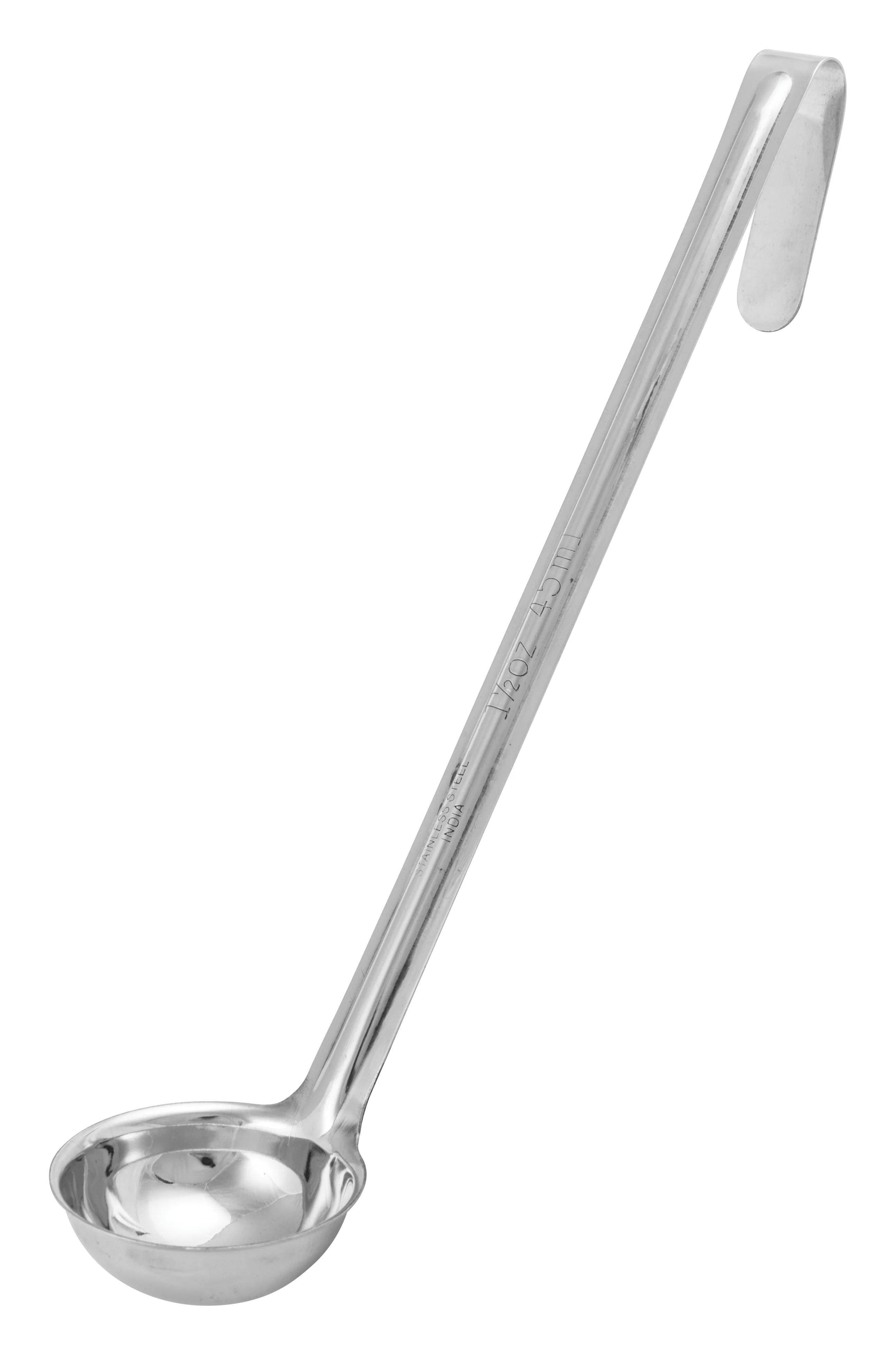 Winco LDIN-1.5 1-1/2 Oz. Ladle One-piece Stainless Steel - NSF