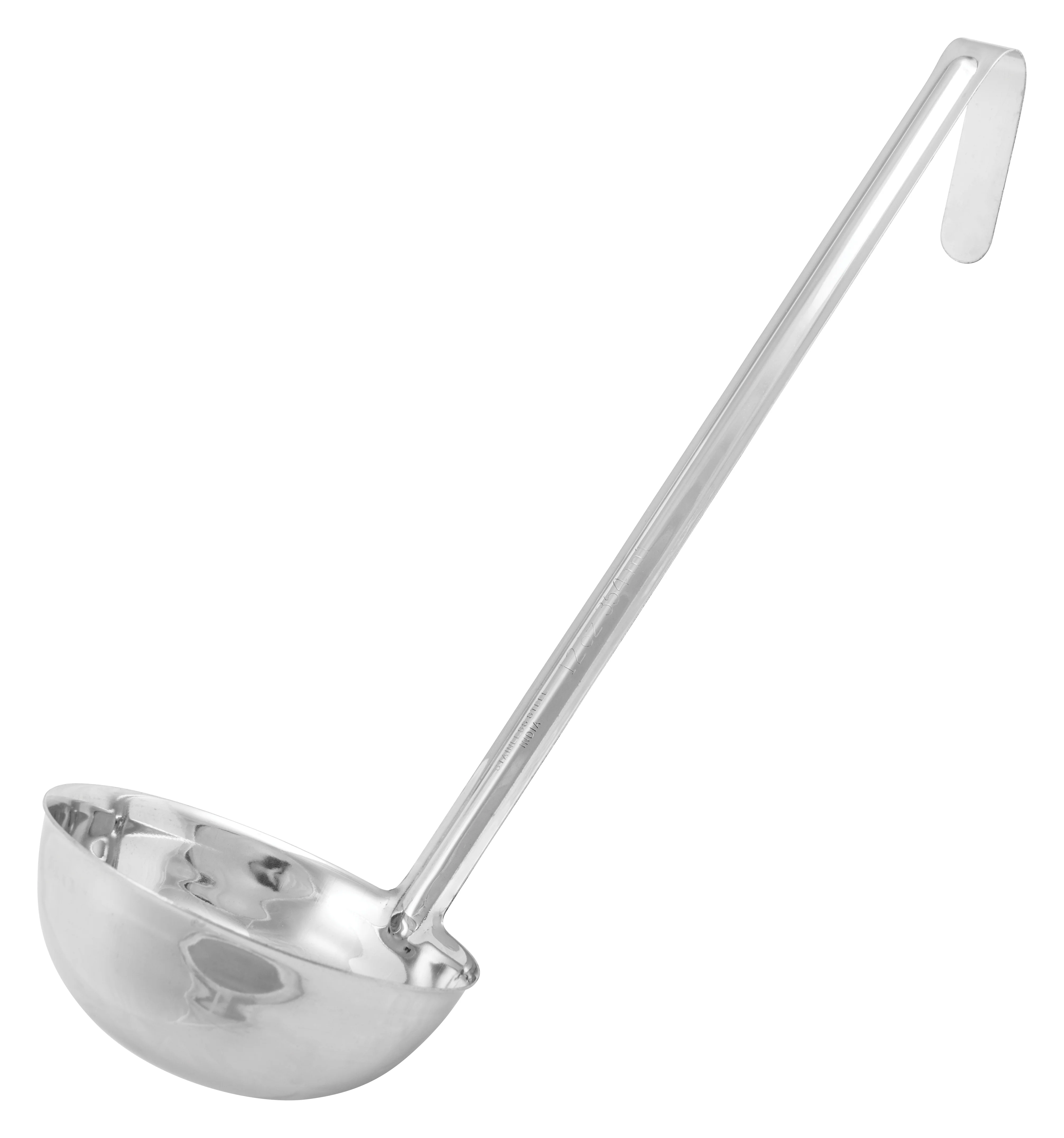 Winco LDIN-12 12 Oz Ladle One-piece Stainless Steel NSF Approved - Image 2