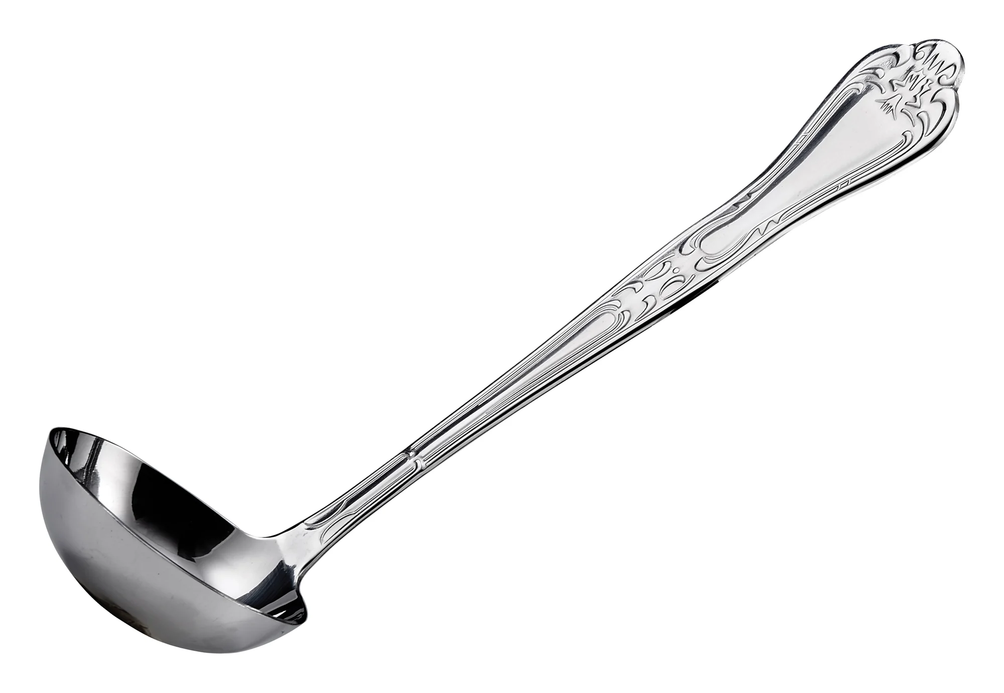 Winco LE-2 2 Oz Gravy Ladle Stainless Steel with Ergonomic 9 Inch Handle - Image 2
