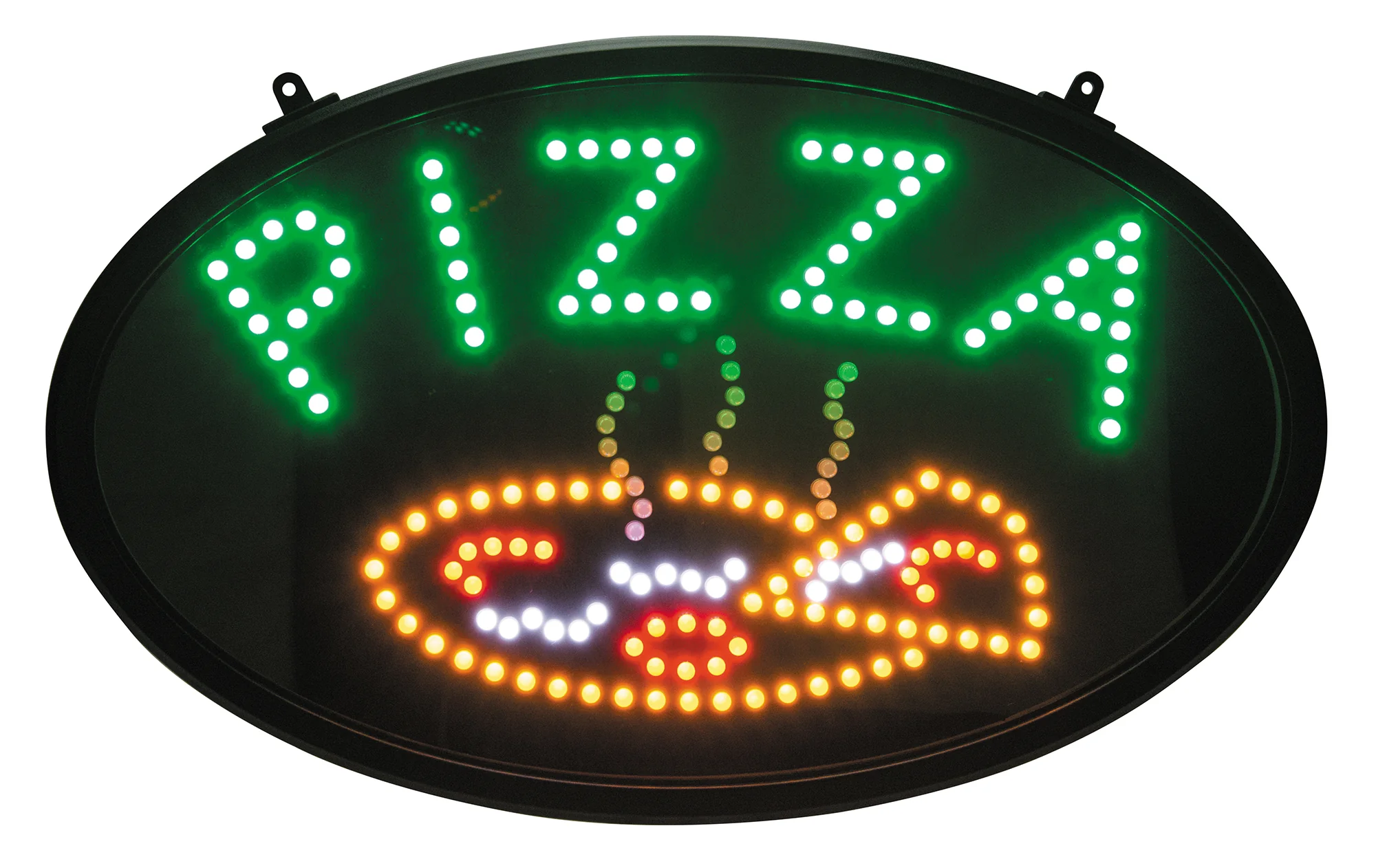 Winco LED-11 22-3/4 Inch Oval Lighted Sign with PIZZA and 3 Flashing Patterns - Image 2