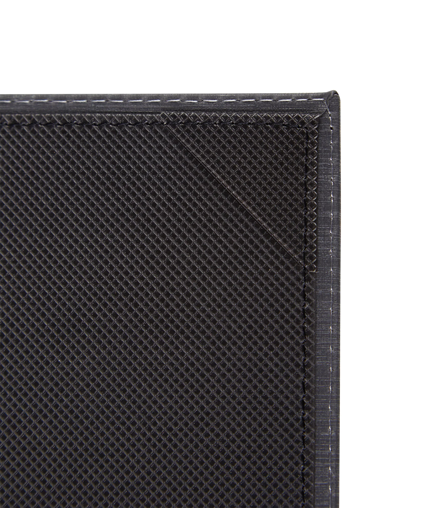 Winco LMD-811GY 8-1/2 Inch Letter Size Menu Cover Double Gray Leather-like - Image 2