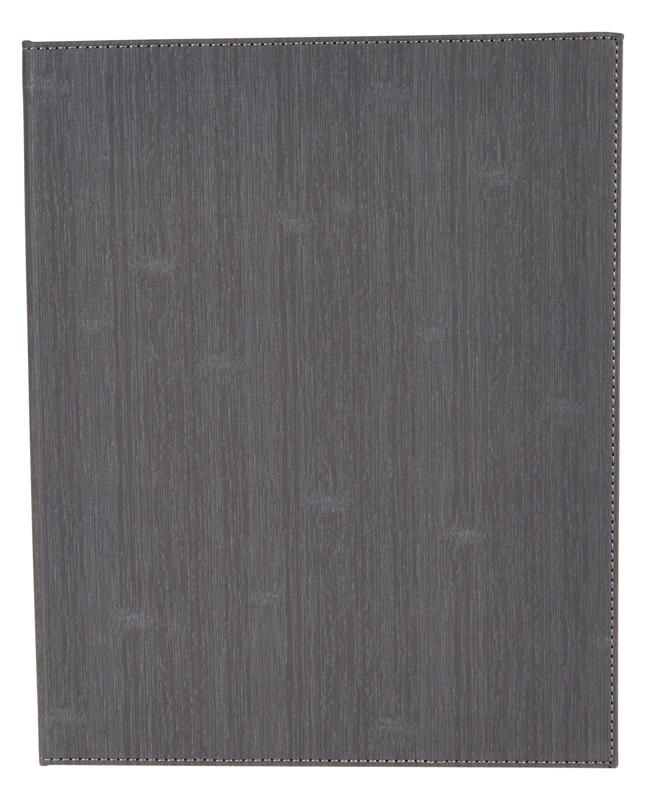 Winco LMF-811GY Menu Cover Gray Leather-like Four View 8-1/2 Inch