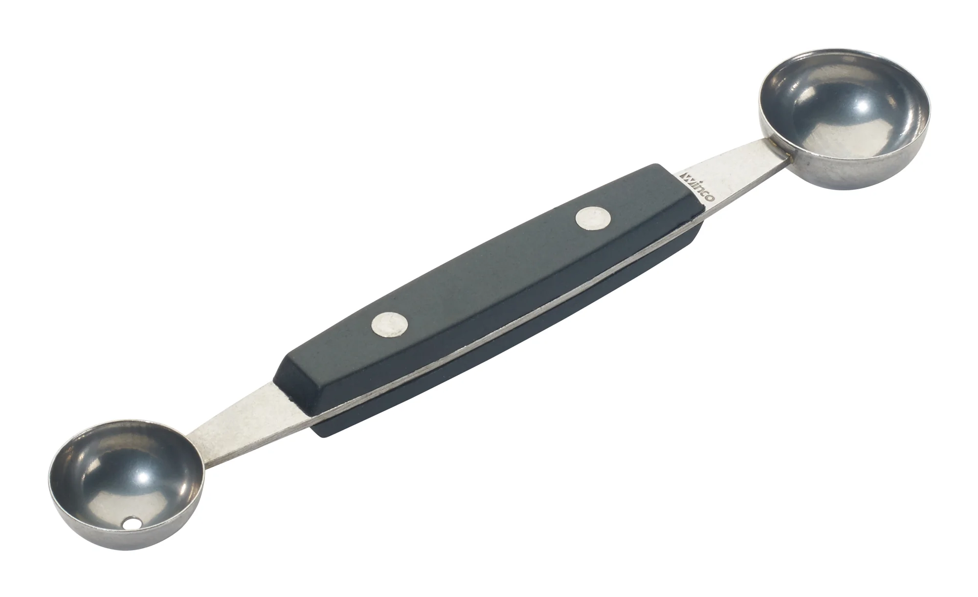Winco MB-2P Double Melon Baller 26mm and 30mm Polypropylene Handle - Image 2