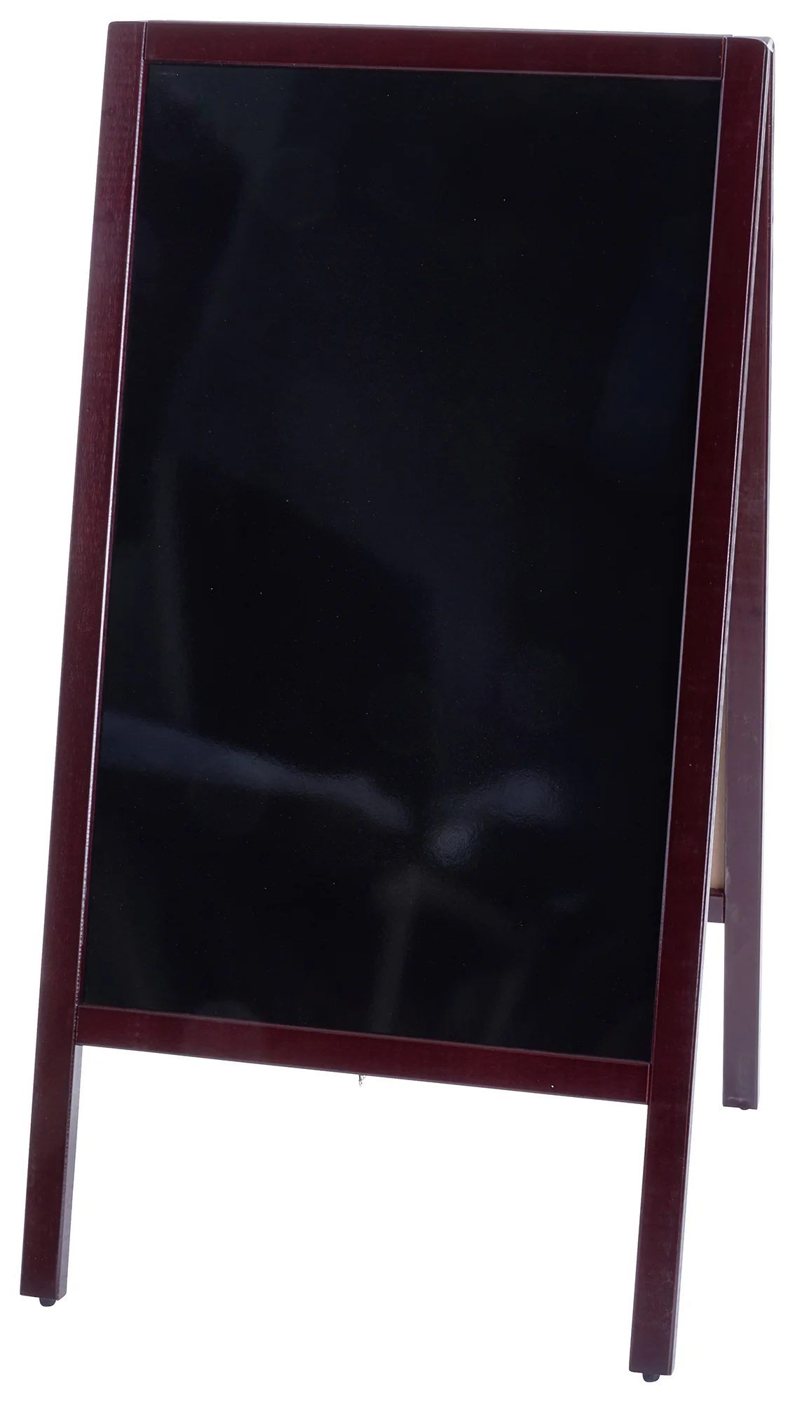 Winco MBAF-3 20-3/8 Inch Sidewalk Marker Board Dual-sided Wood Mahogany Finish
