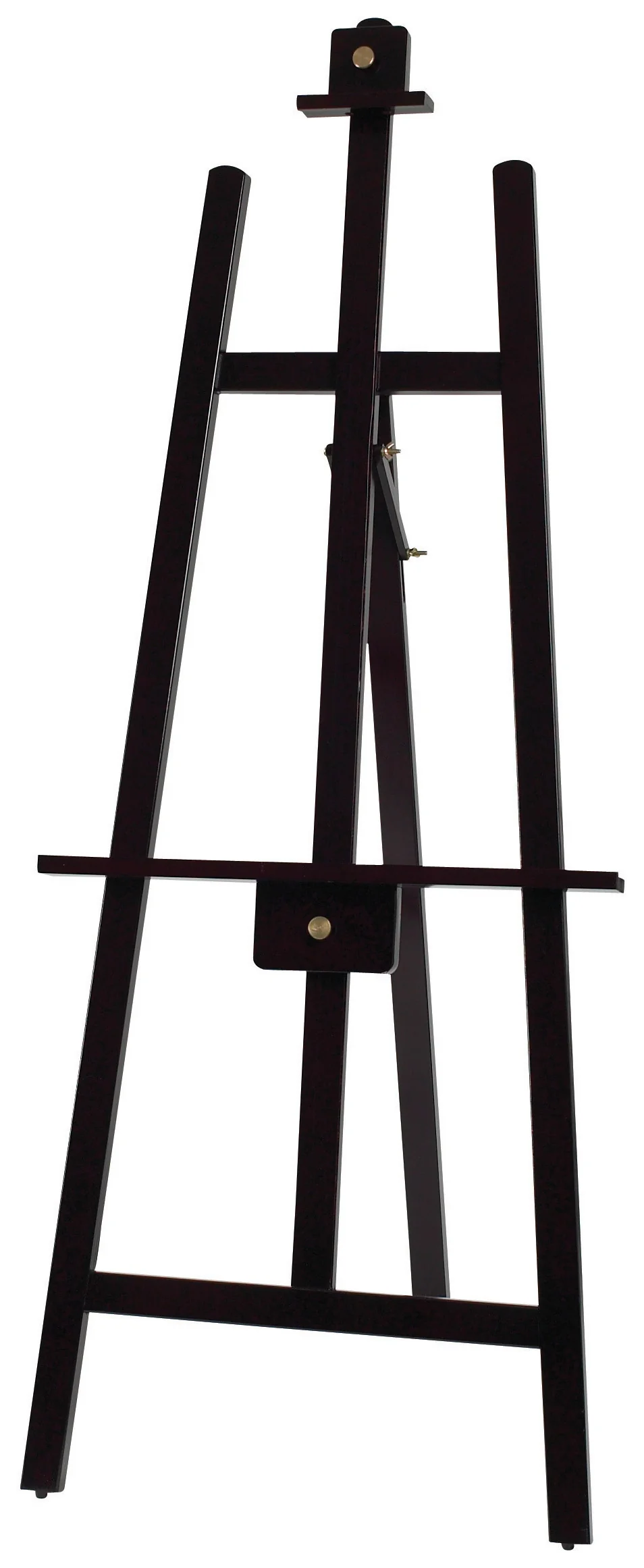 Winco MBBE-3 23-1/4 Inch Tripod Display Easel with Solid Wood Frame Mahogany Finish - Image 3