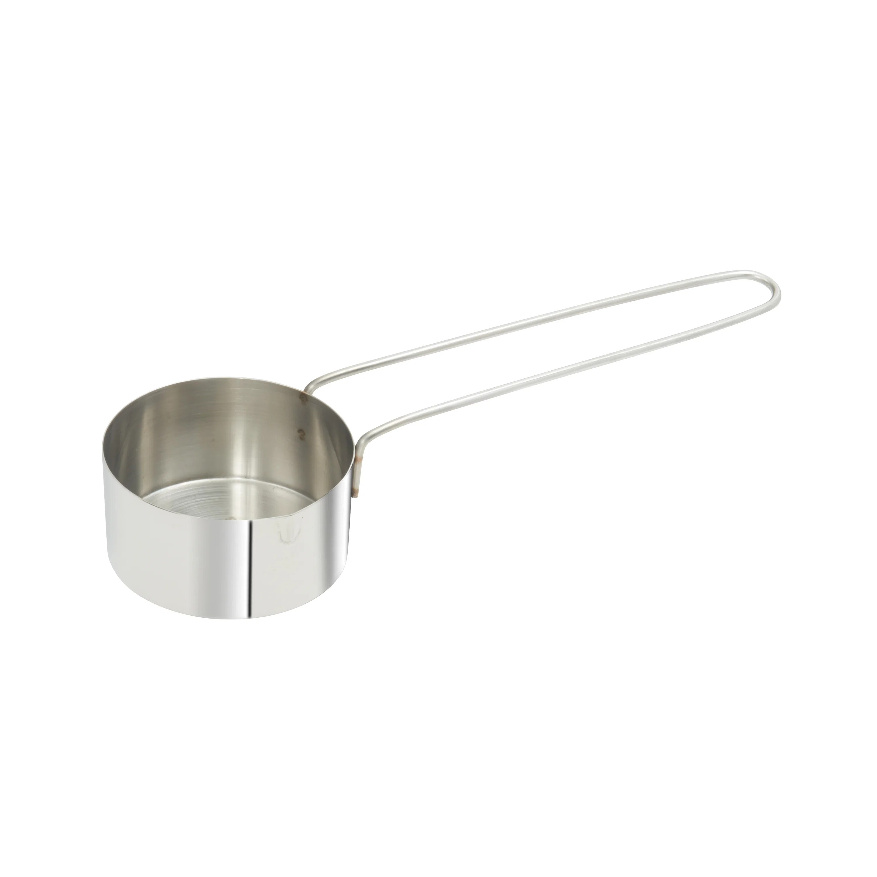 Winco MCPL-050C Stainless Steel Measuring Cup with 6" Long Loop Handle, 1/2 Cup - Image 2