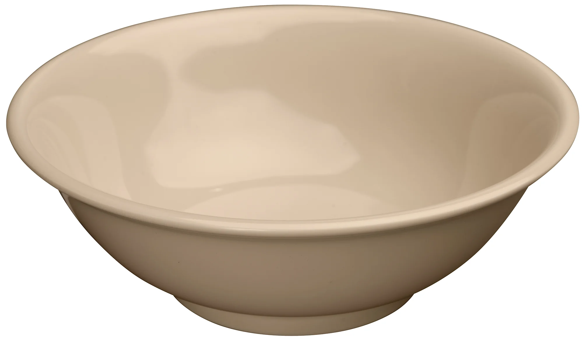 Winco MMB-52 52 Oz Tan Melamine Bowl Round Rimless Dishwasher Safe - Image 2