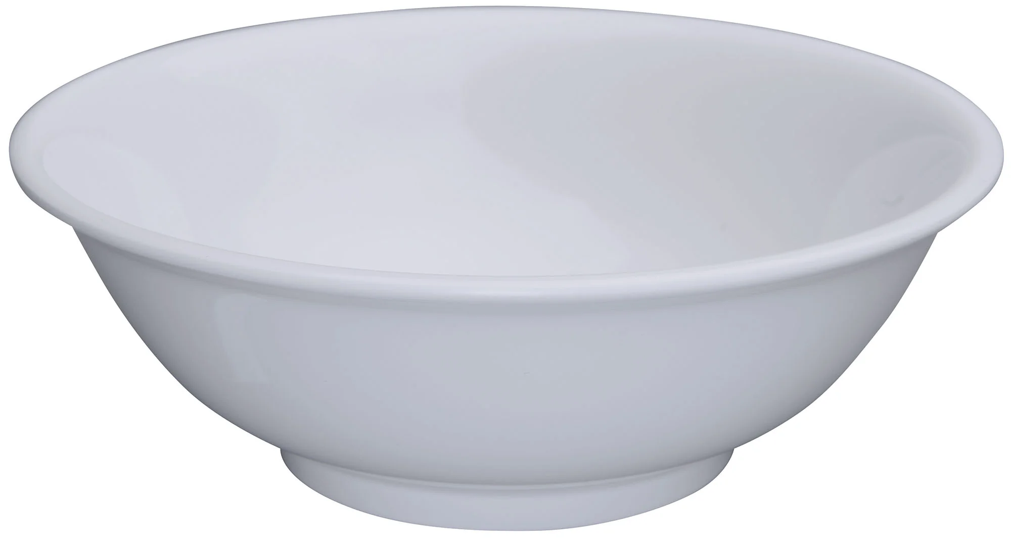 Winco MMB-52W 52 Oz Bowl Round Rimless Dishwasher Safe Melamine White - Image 2