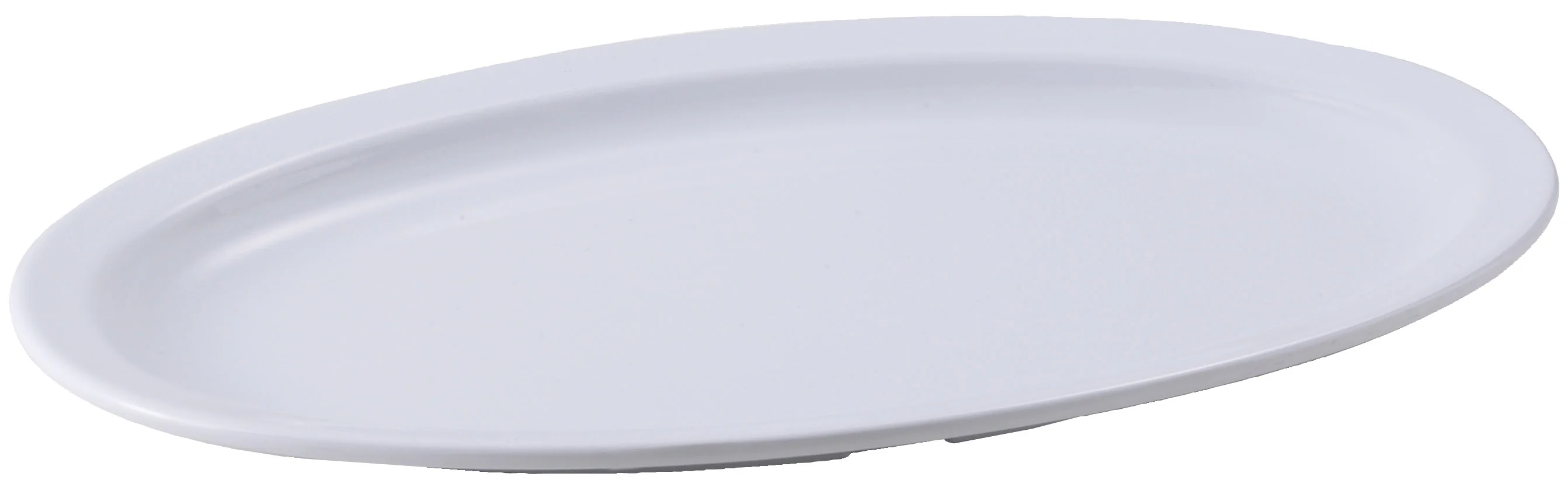 Winco MMPO-139W 13-1/8 Inch Melamine Oval Platter Dishwasher Safe White