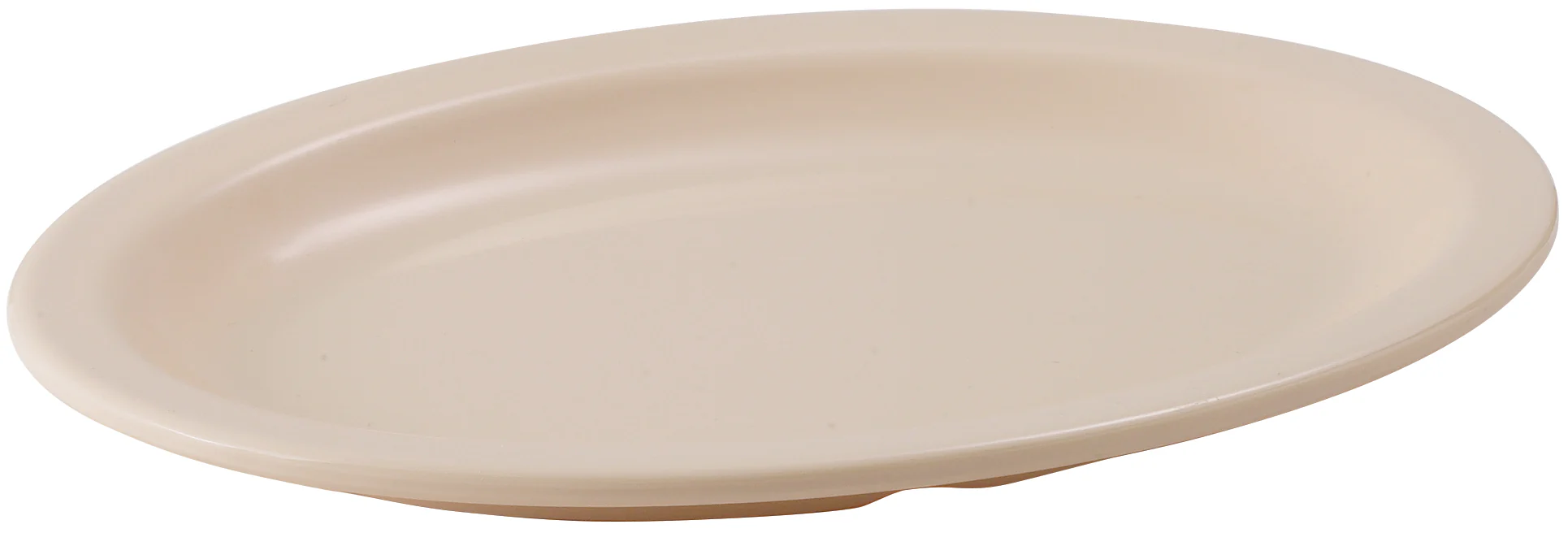 Winco MMPO-96 9-3/4 Inch Oval Platter Dishwasher Safe Melamine Tan - Image 2