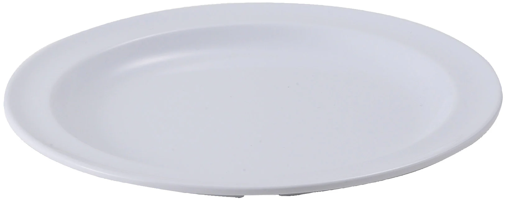 Winco MMPR-6W 6-3/8 Inch Diameter Round Plate Melamine White Dishwasher Safe - Image 2