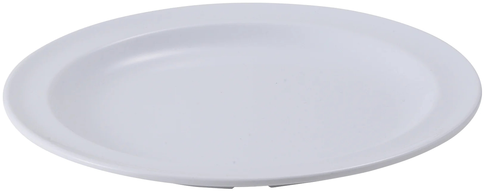 Winco MMPR-8W 7-7/8 Inch Diameter Round Plate Melamine White Dishwasher Safe